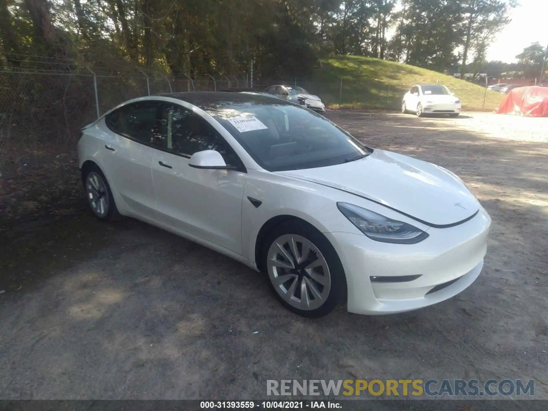 1 Фотография поврежденного автомобиля 5YJ3E1EB2MF855742 TESLA MODEL 3 2021