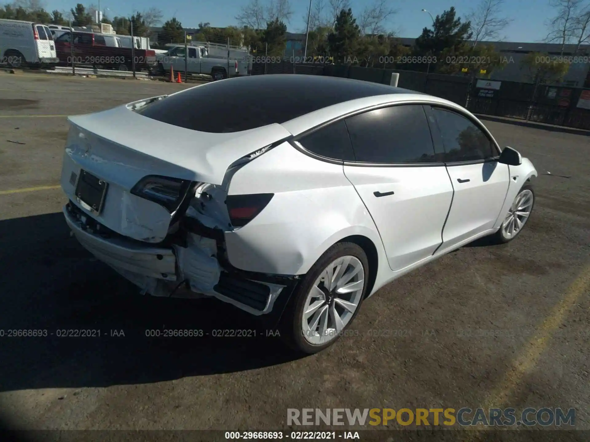 4 Photograph of a damaged car 5YJ3E1EB2MF874291 TESLA MODEL 3 2021