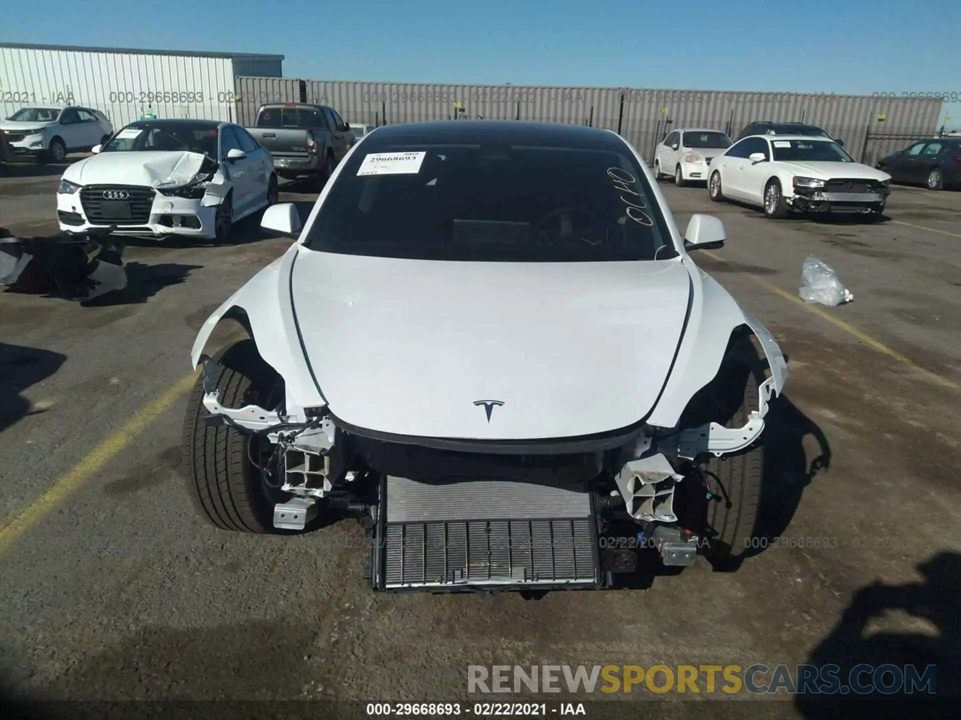 6 Photograph of a damaged car 5YJ3E1EB2MF874291 TESLA MODEL 3 2021