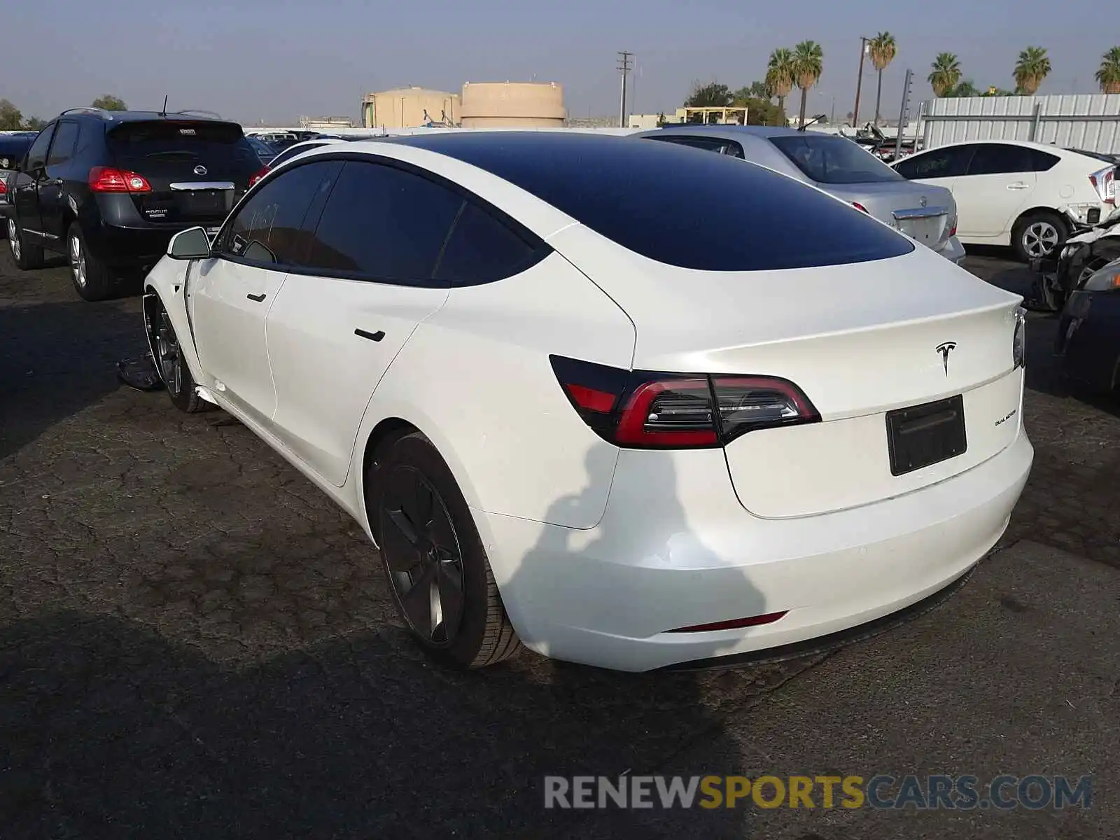 3 Photograph of a damaged car 5YJ3E1EB2MF927183 TESLA MODEL 3 2021