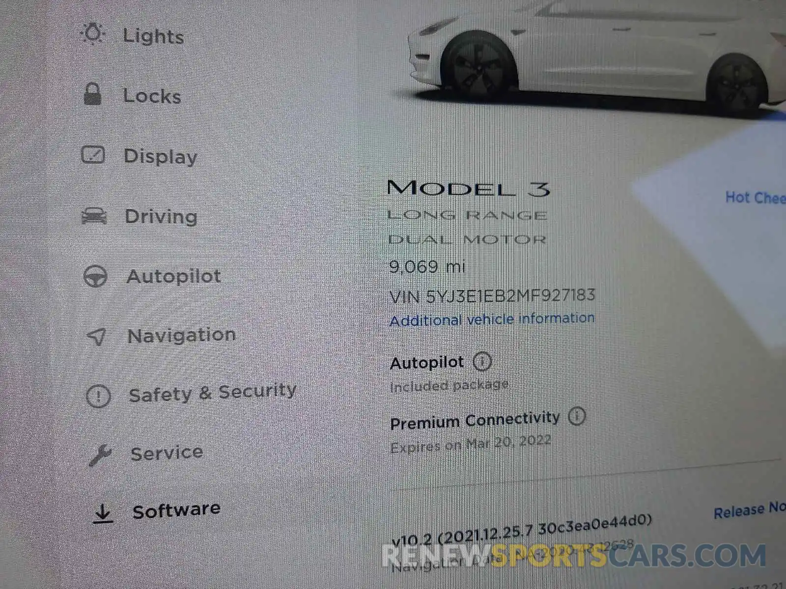 8 Photograph of a damaged car 5YJ3E1EB2MF927183 TESLA MODEL 3 2021