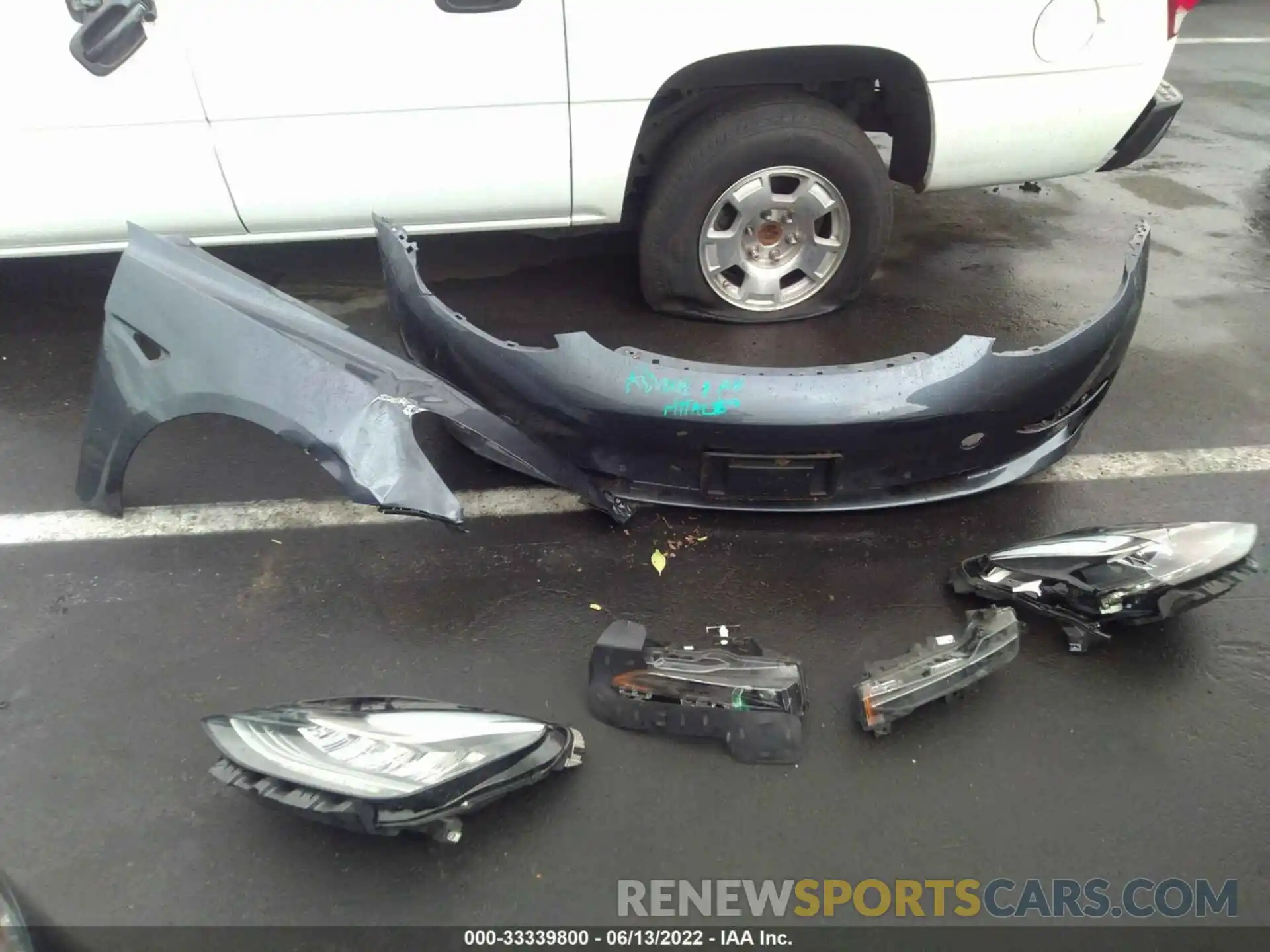 11 Photograph of a damaged car 5YJ3E1EB2MF937616 TESLA MODEL 3 2021