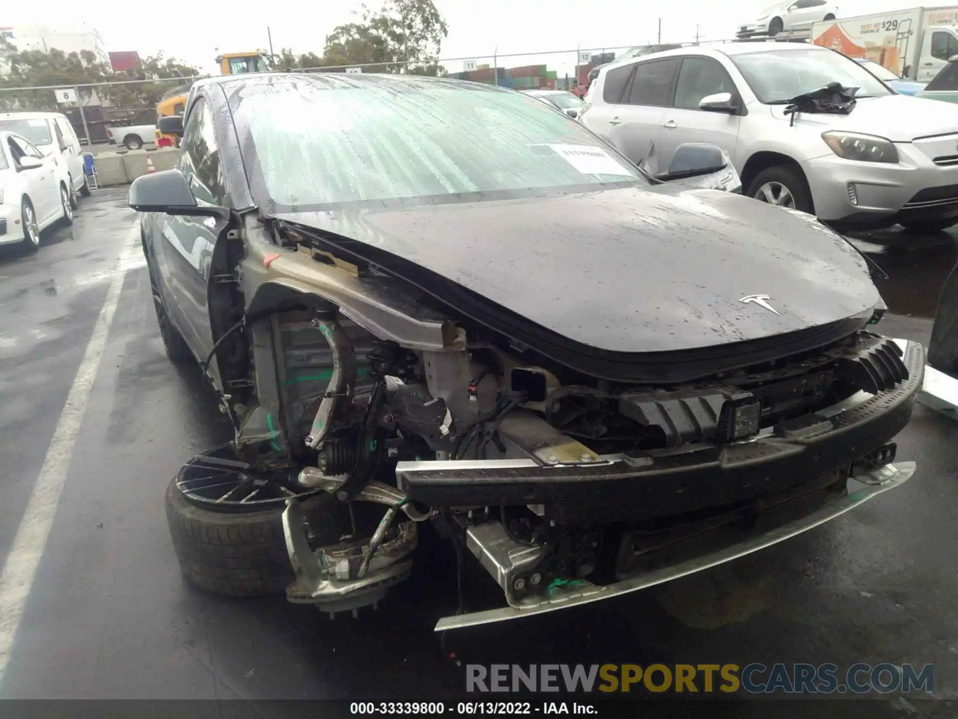 6 Photograph of a damaged car 5YJ3E1EB2MF937616 TESLA MODEL 3 2021