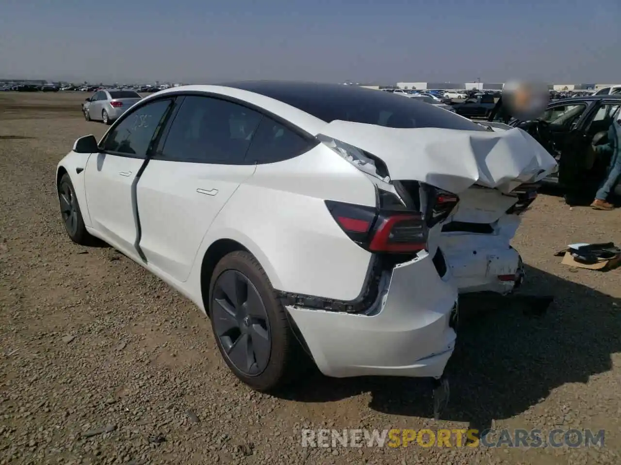 3 Photograph of a damaged car 5YJ3E1EB2MF938099 TESLA MODEL 3 2021