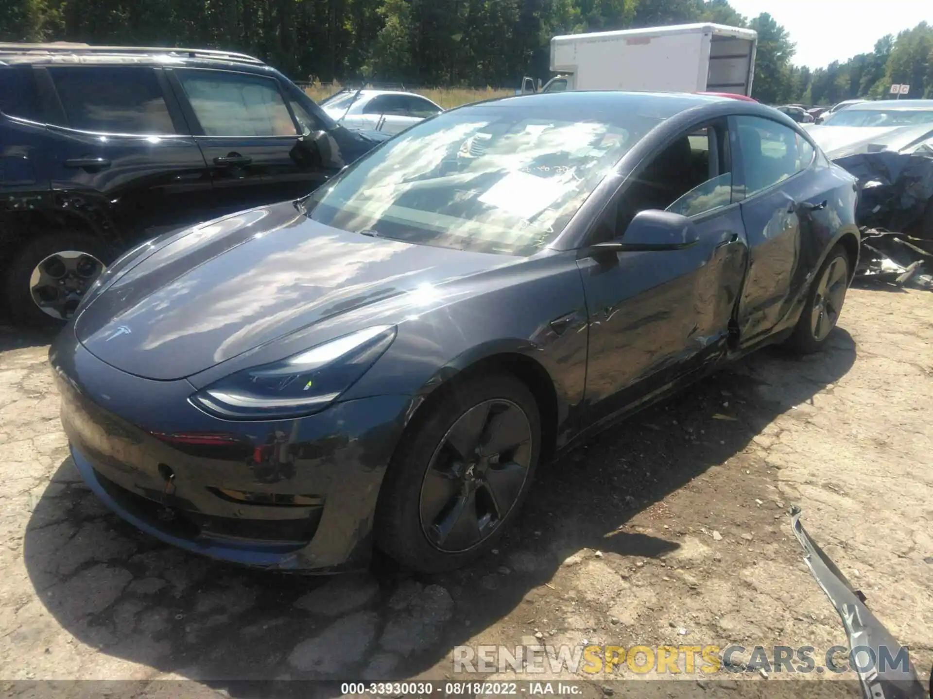 2 Фотография поврежденного автомобиля 5YJ3E1EB2MF974407 TESLA MODEL 3 2021