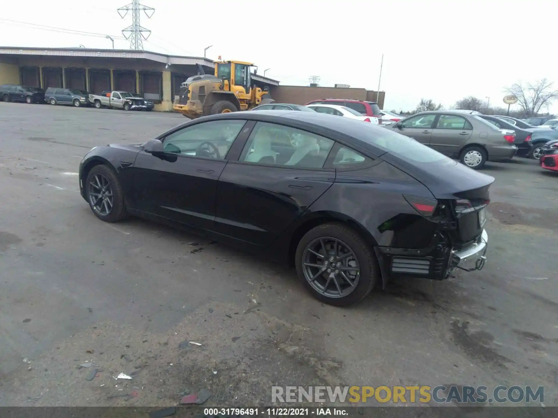 3 Photograph of a damaged car 5YJ3E1EB2MF975640 TESLA MODEL 3 2021