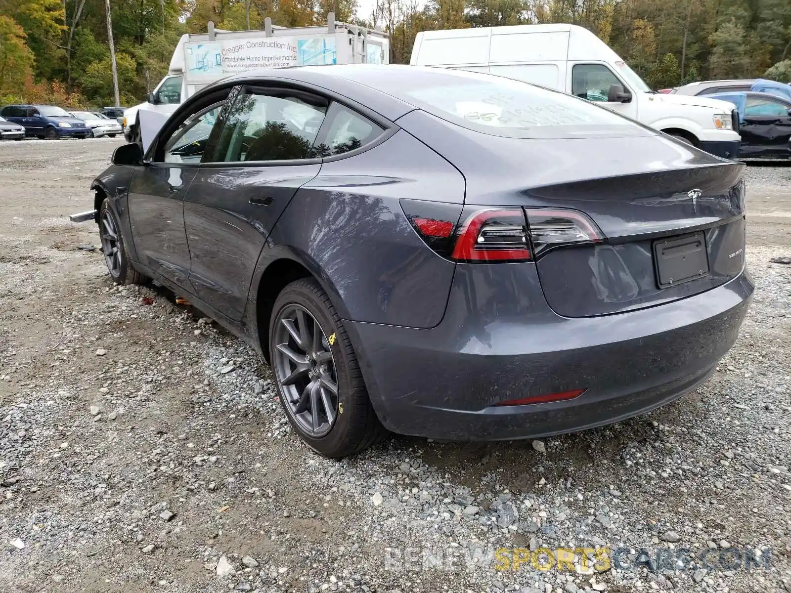 3 Photograph of a damaged car 5YJ3E1EB2MF978845 TESLA MODEL 3 2021