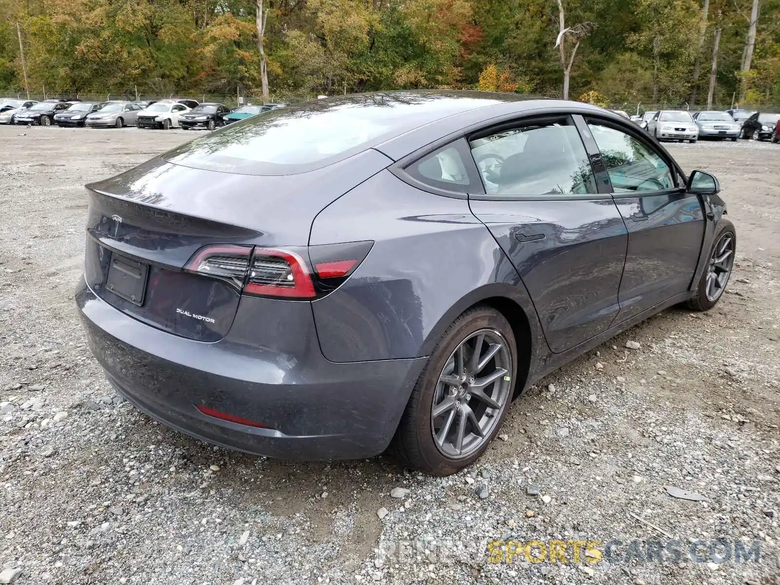 4 Photograph of a damaged car 5YJ3E1EB2MF978845 TESLA MODEL 3 2021