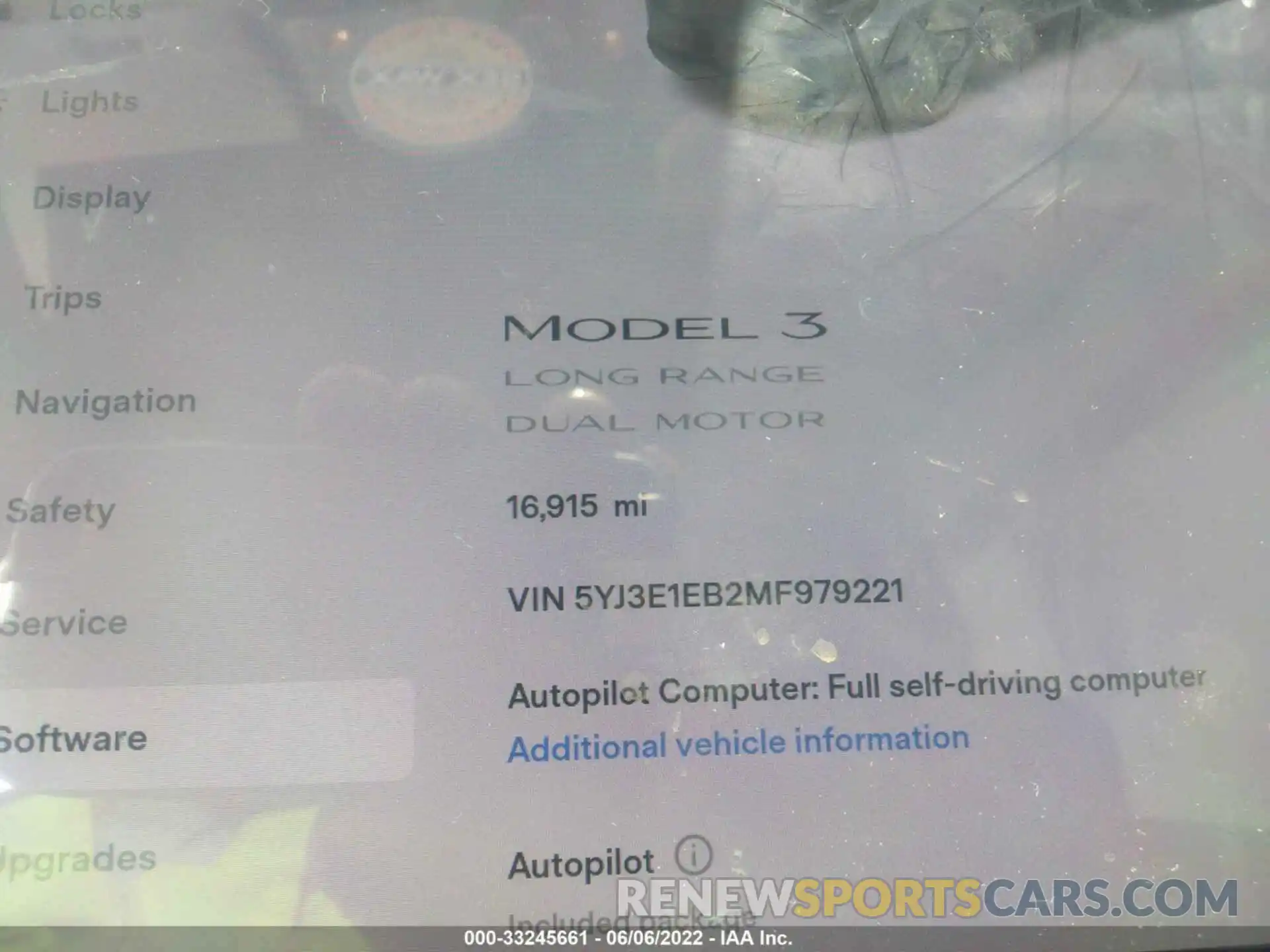 7 Photograph of a damaged car 5YJ3E1EB2MF979221 TESLA MODEL 3 2021