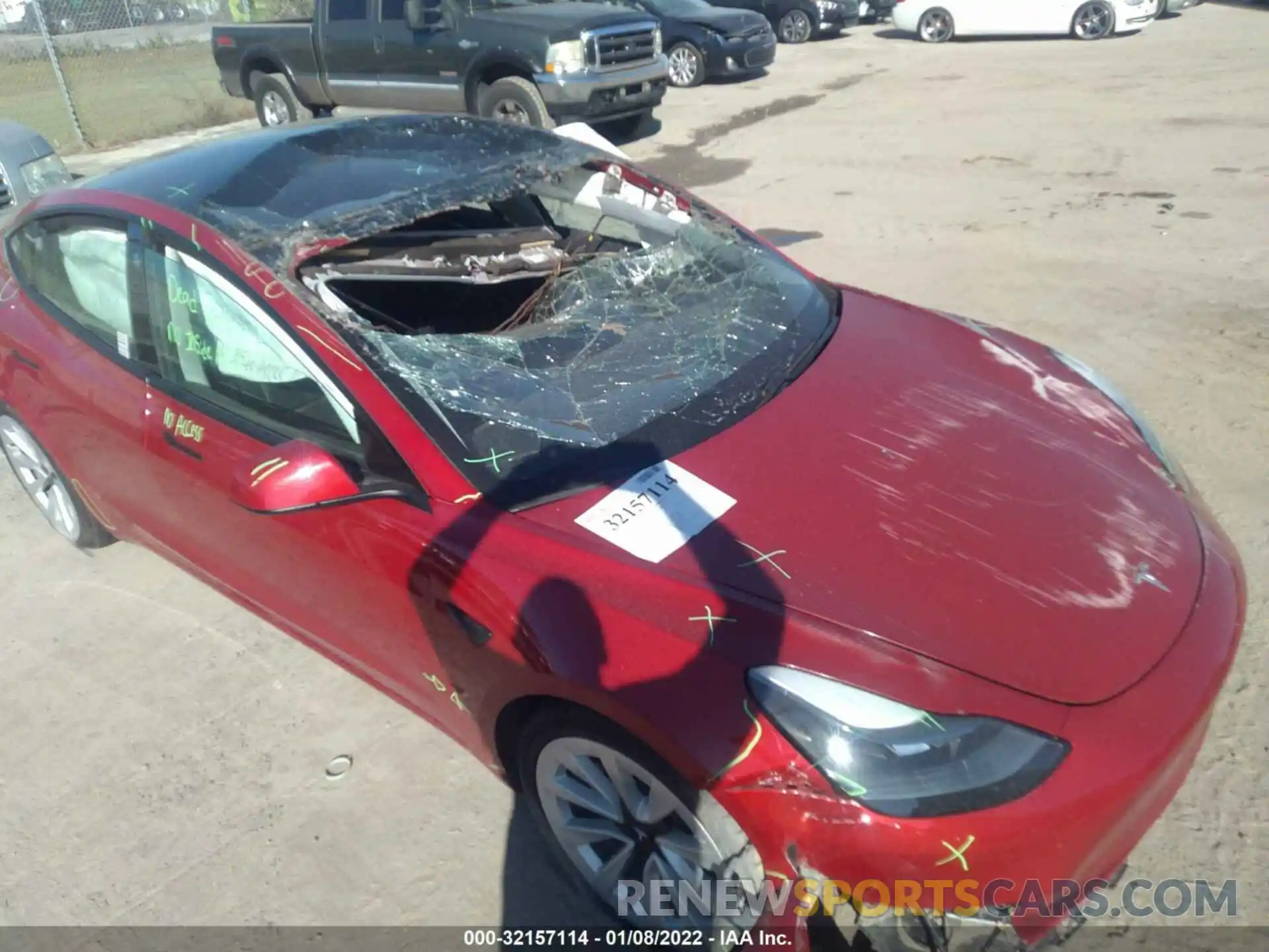 6 Photograph of a damaged car 5YJ3E1EB2MF980370 TESLA MODEL 3 2021