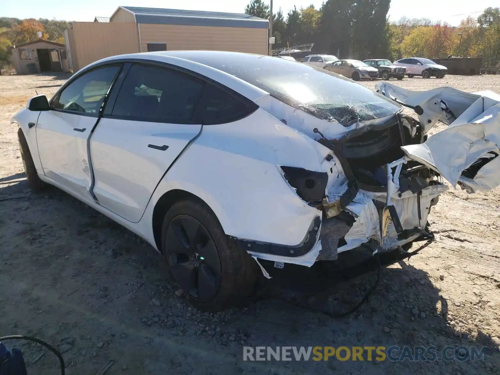 3 Photograph of a damaged car 5YJ3E1EB2MF993023 TESLA MODEL 3 2021