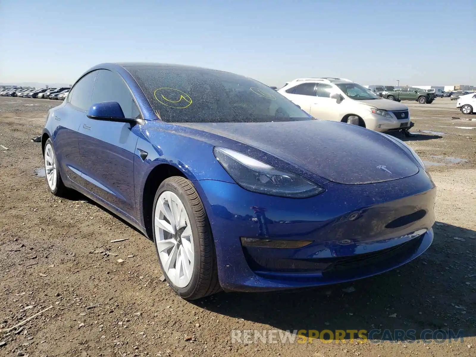 9 Photograph of a damaged car 5YJ3E1EB2MF997282 TESLA MODEL 3 2021