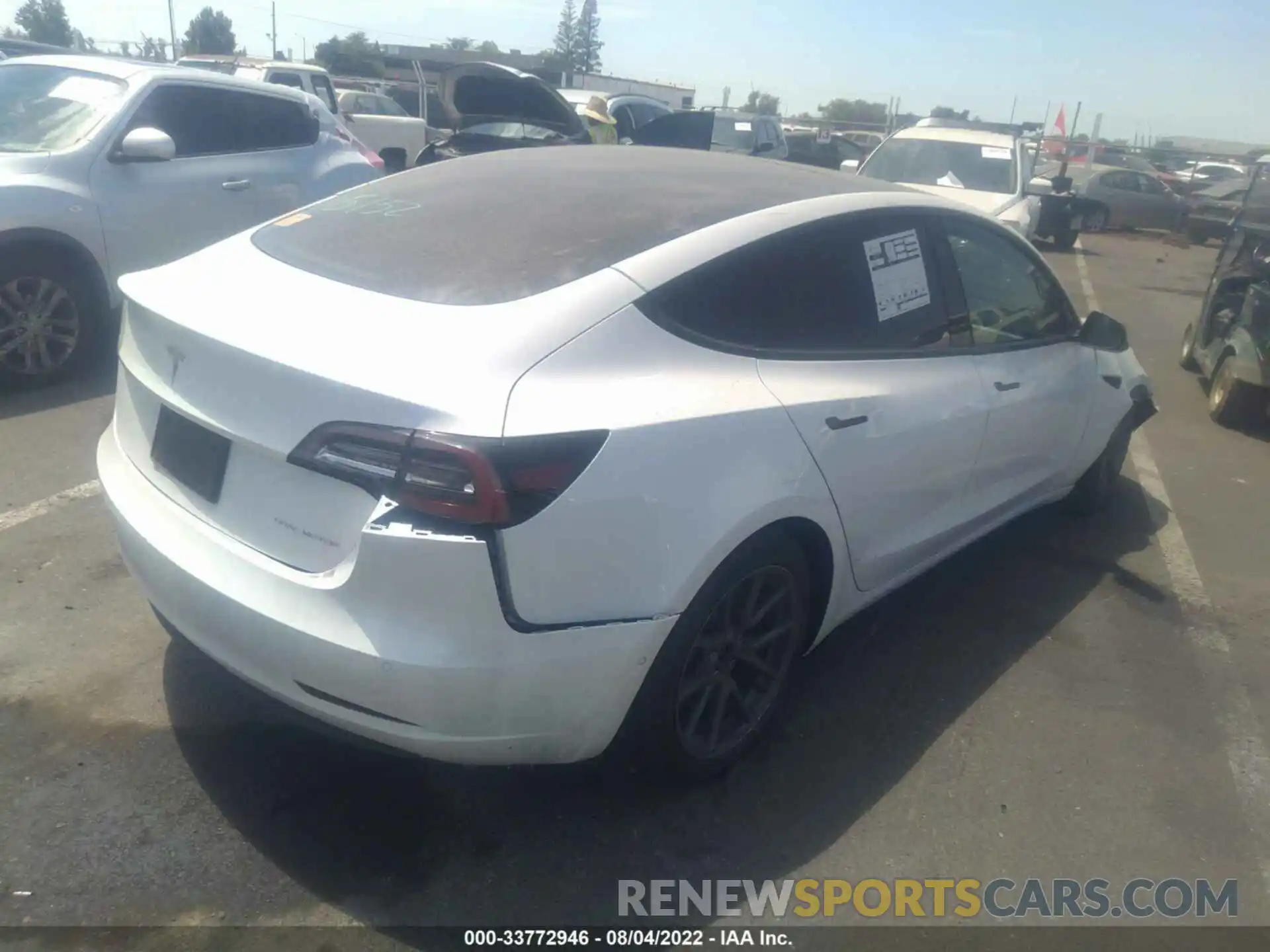 2 Photograph of a damaged car 5YJ3E1EB2MF998710 TESLA MODEL 3 2021