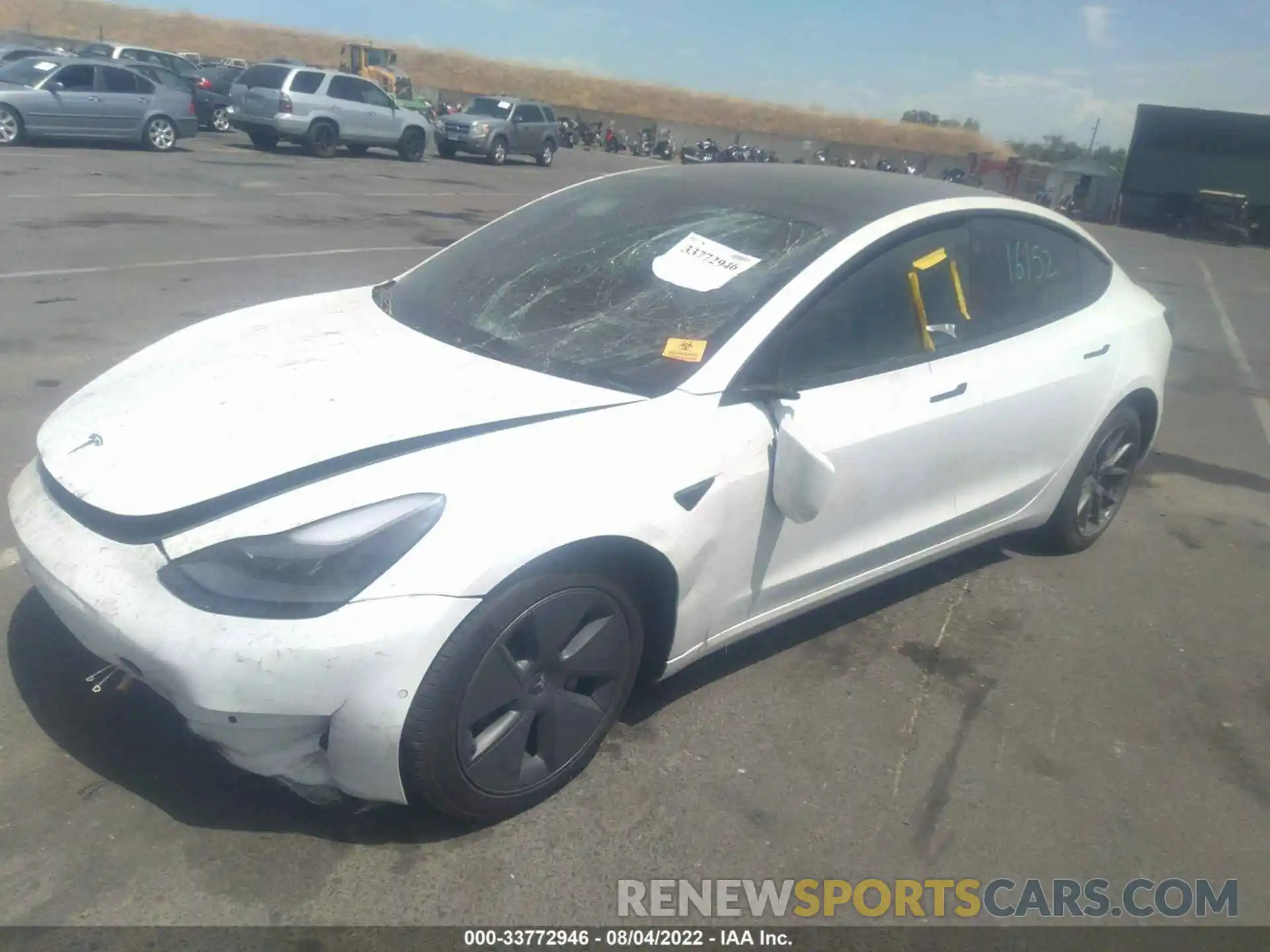 4 Photograph of a damaged car 5YJ3E1EB2MF998710 TESLA MODEL 3 2021