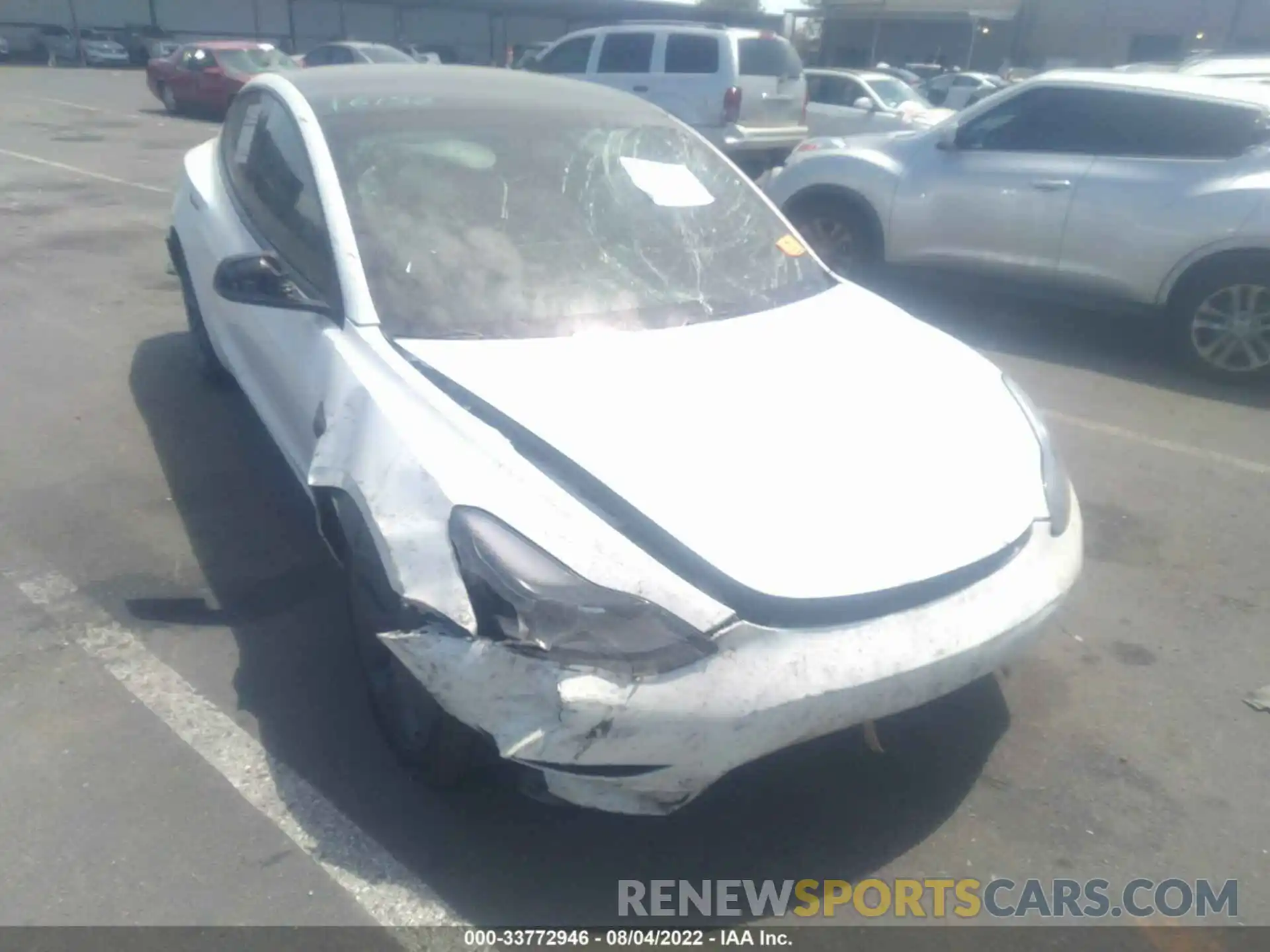 6 Photograph of a damaged car 5YJ3E1EB2MF998710 TESLA MODEL 3 2021