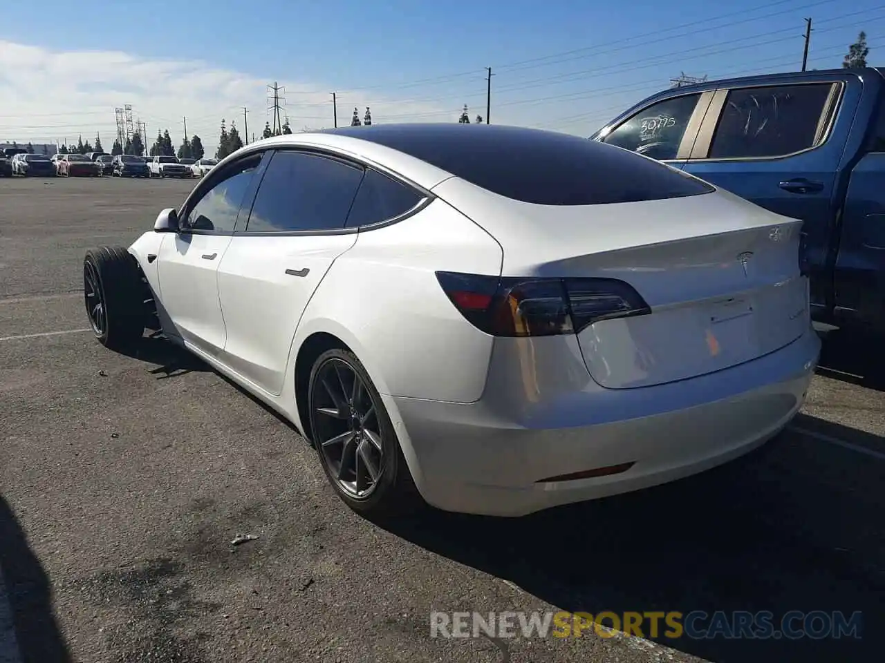 3 Photograph of a damaged car 5YJ3E1EB3MF006896 TESLA MODEL 3 2021