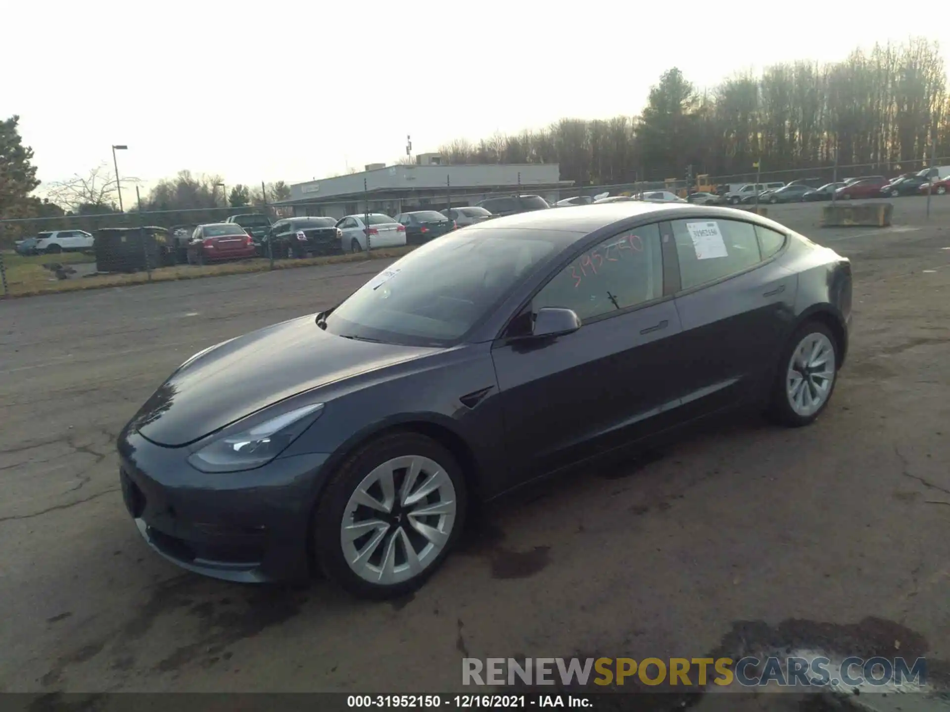 2 Photograph of a damaged car 5YJ3E1EB3MF045164 TESLA MODEL 3 2021