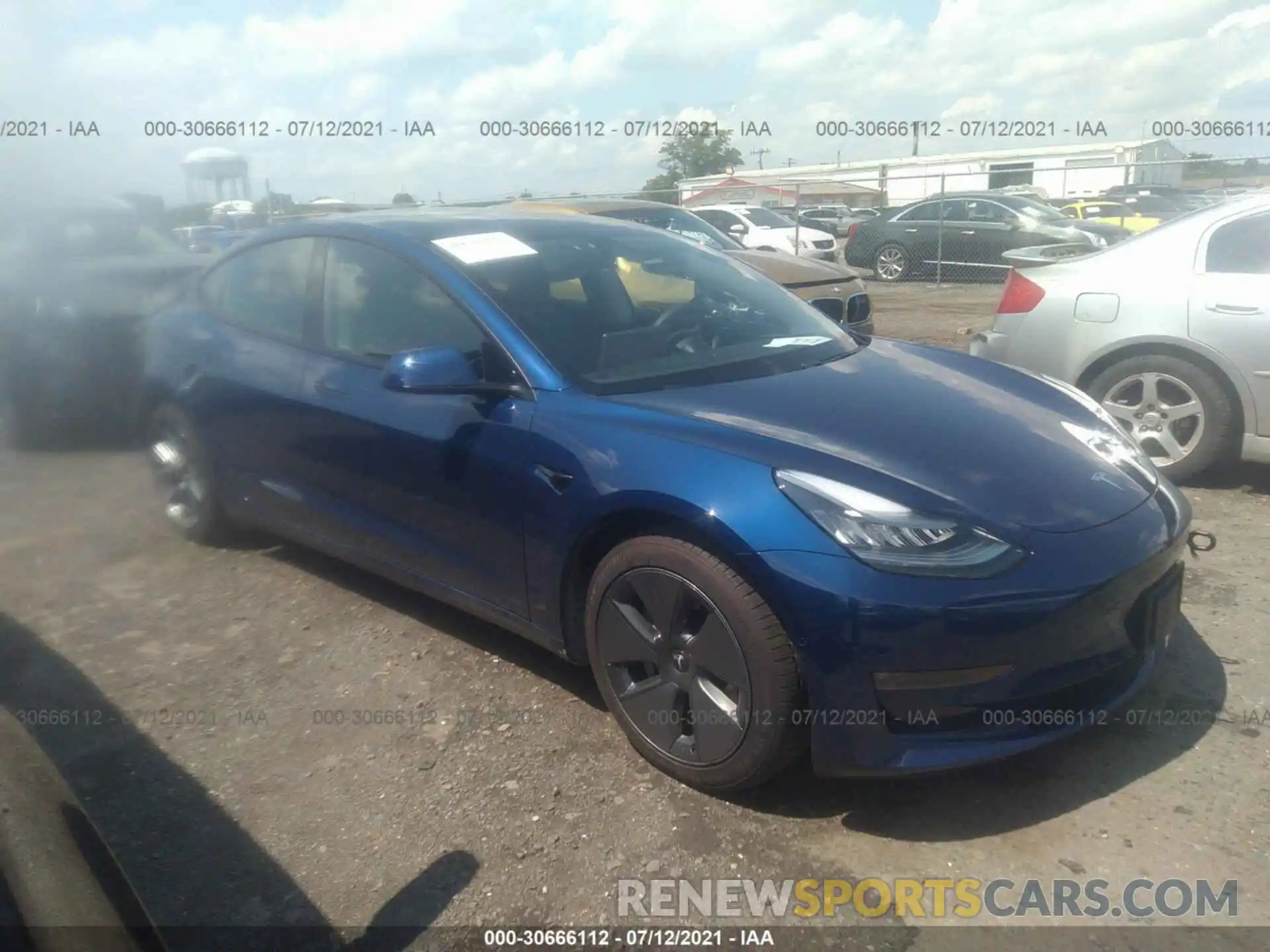 1 Photograph of a damaged car 5YJ3E1EB3MF836830 TESLA MODEL 3 2021