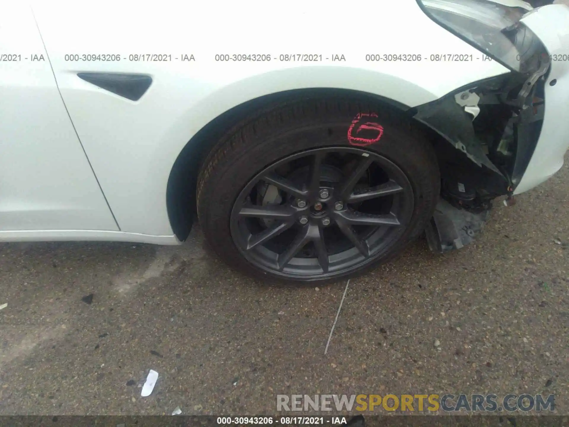 14 Photograph of a damaged car 5YJ3E1EB3MF852977 TESLA MODEL 3 2021