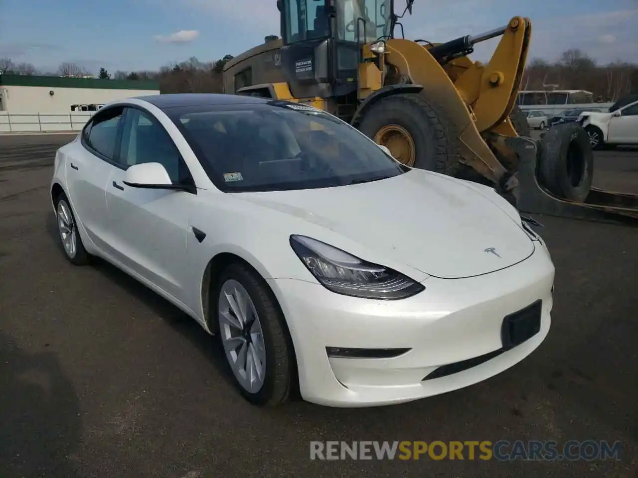 1 Фотография поврежденного автомобиля 5YJ3E1EB3MF862344 TESLA MODEL 3 2021