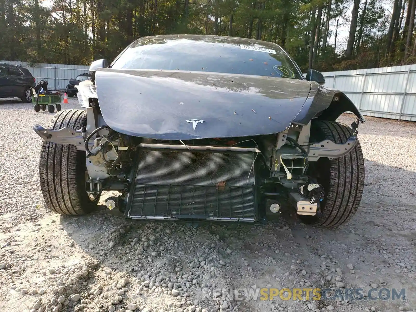 9 Photograph of a damaged car 5YJ3E1EB3MF869410 TESLA MODEL 3 2021