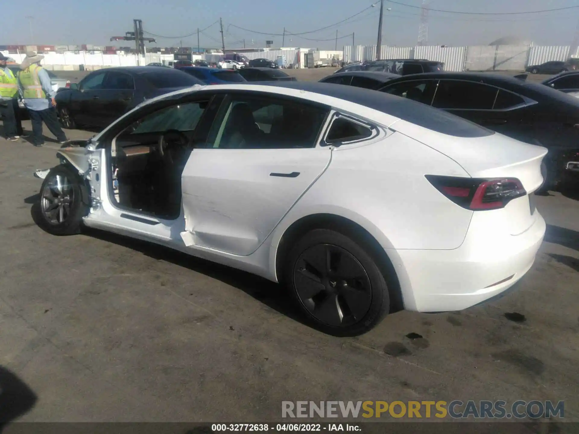 3 Photograph of a damaged car 5YJ3E1EB3MF937849 TESLA MODEL 3 2021