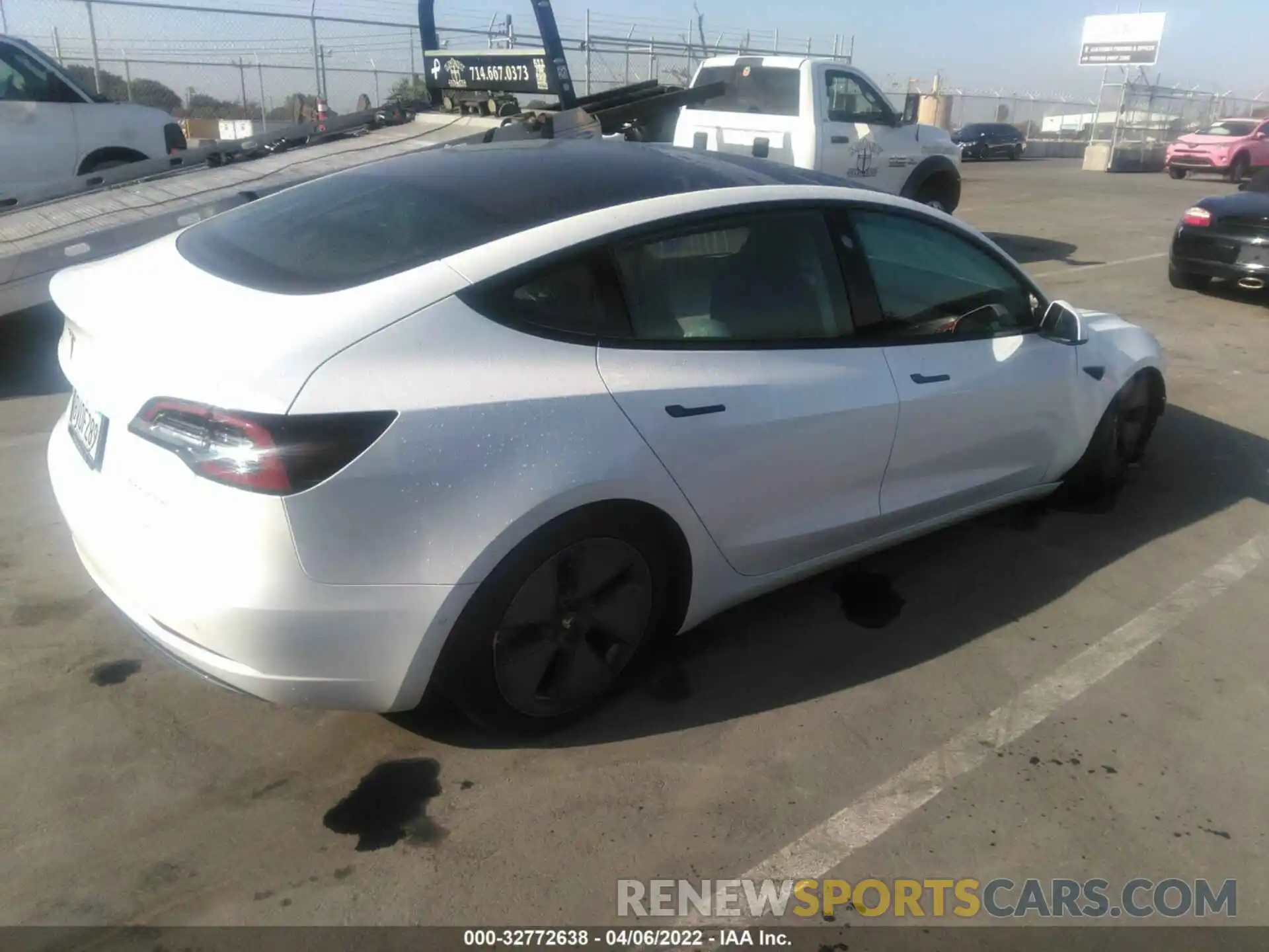 4 Фотография поврежденного автомобиля 5YJ3E1EB3MF937849 TESLA MODEL 3 2021