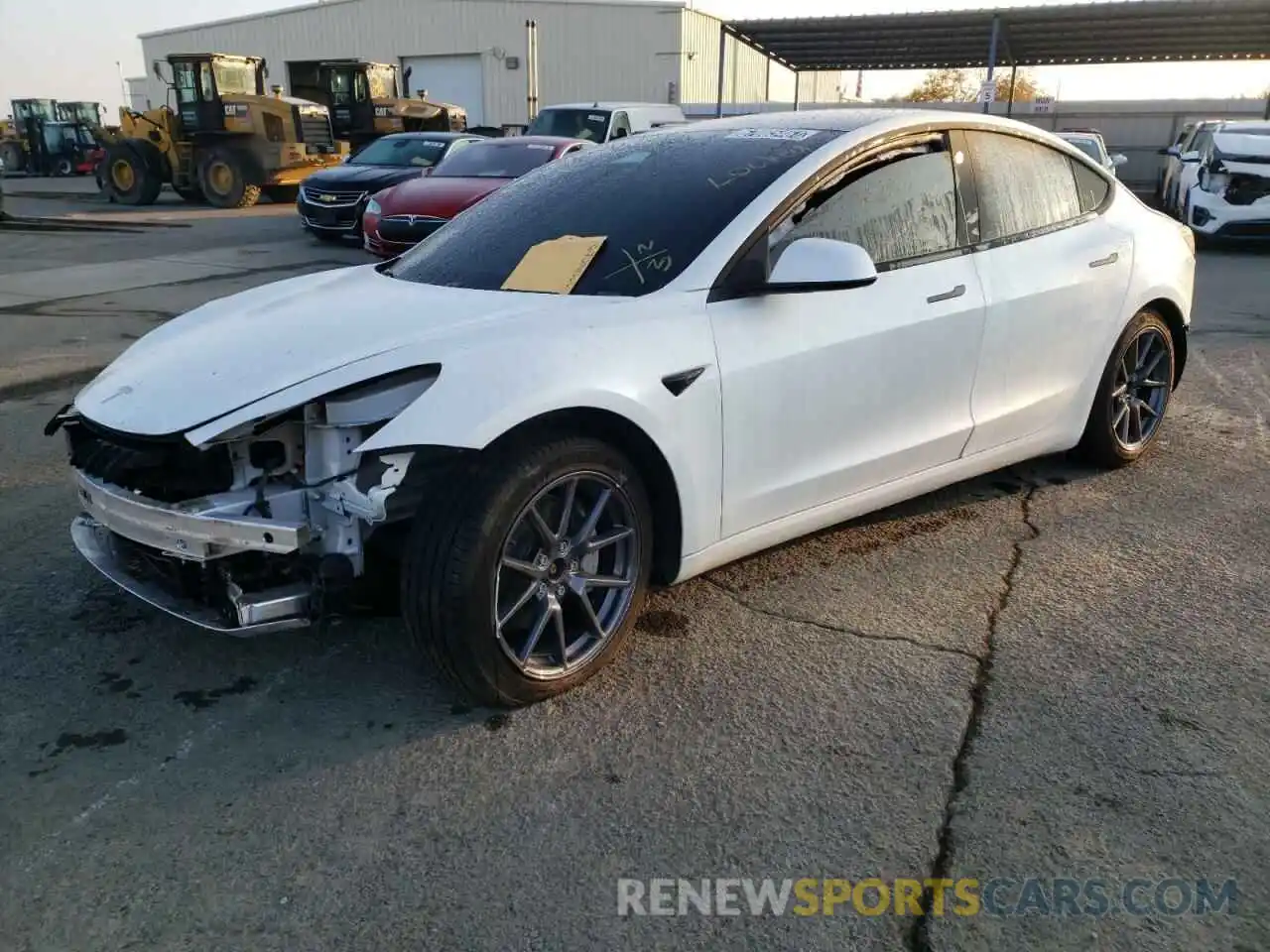 2 Фотография поврежденного автомобиля 5YJ3E1EB3MF937964 TESLA MODEL 3 2021