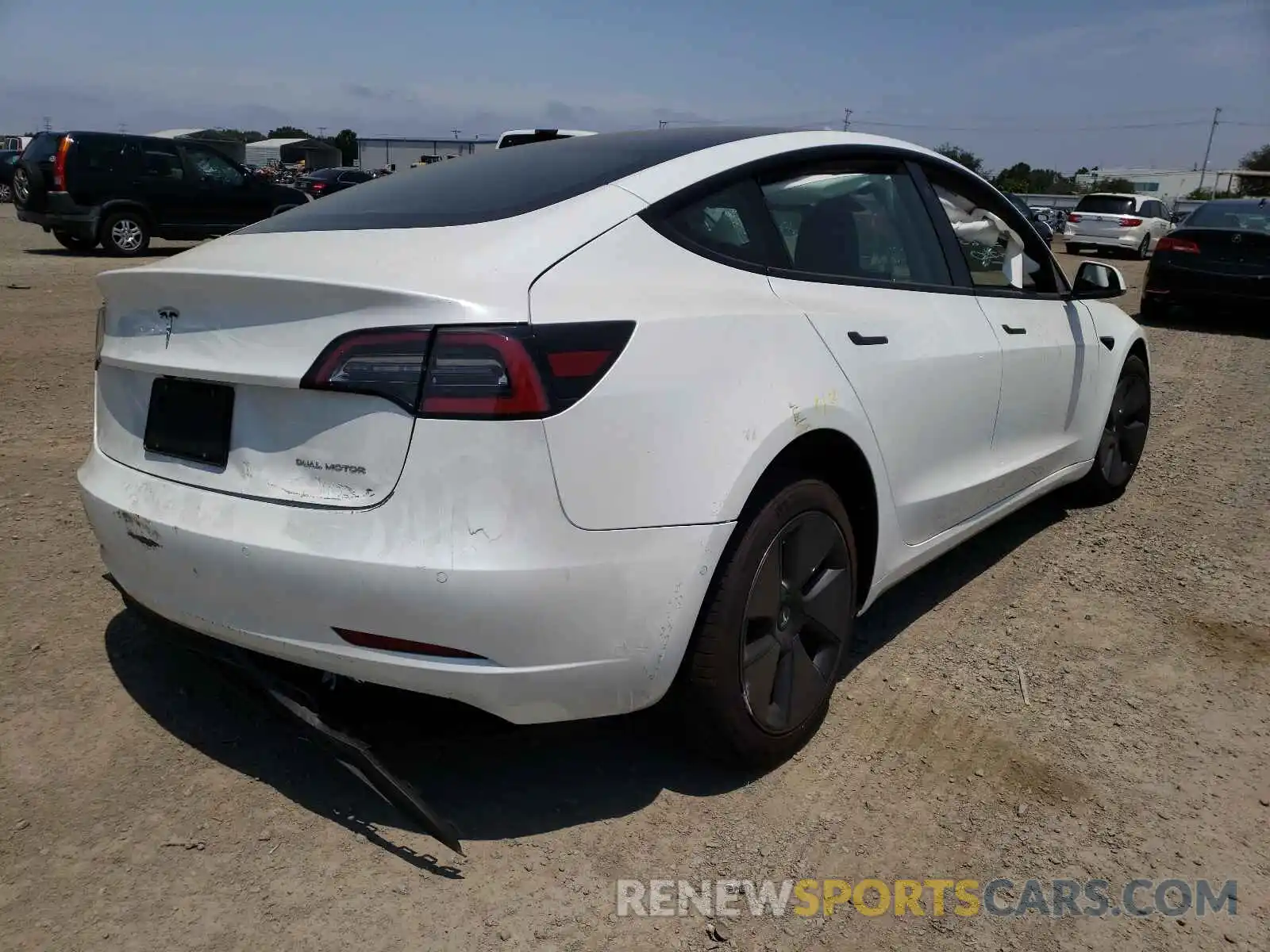 4 Photograph of a damaged car 5YJ3E1EB3MF938967 TESLA MODEL 3 2021