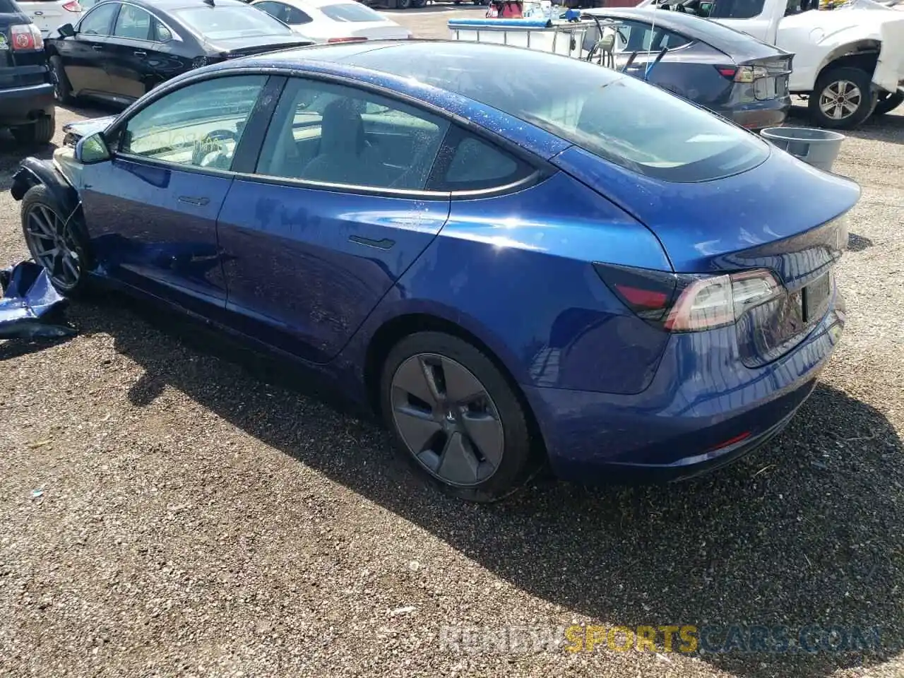 3 Фотография поврежденного автомобиля 5YJ3E1EB3MF979454 TESLA MODEL 3 2021