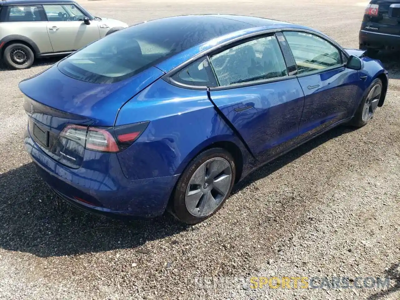 4 Фотография поврежденного автомобиля 5YJ3E1EB3MF979454 TESLA MODEL 3 2021