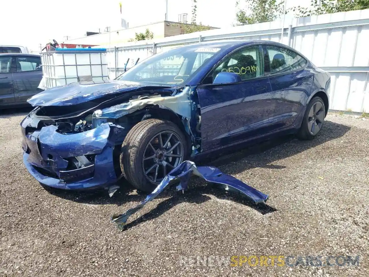 9 Photograph of a damaged car 5YJ3E1EB3MF979454 TESLA MODEL 3 2021