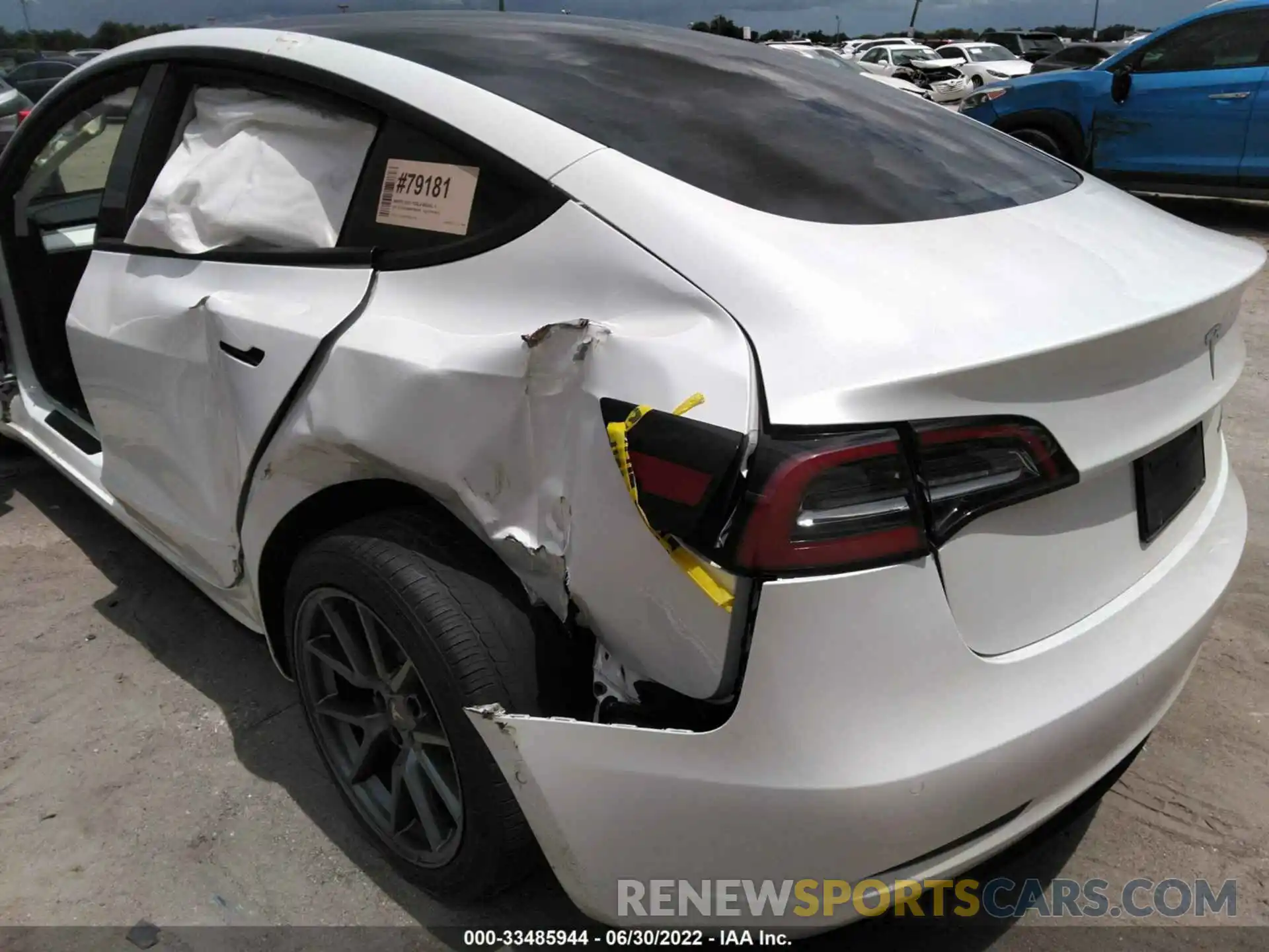 6 Photograph of a damaged car 5YJ3E1EB3MF980619 TESLA MODEL 3 2021