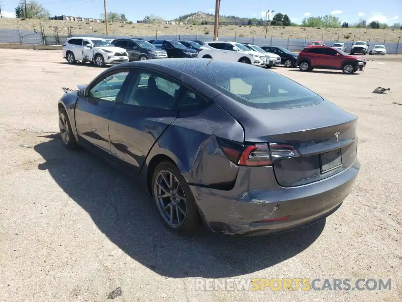 3 Photograph of a damaged car 5YJ3E1EB3MF997808 TESLA MODEL 3 2021