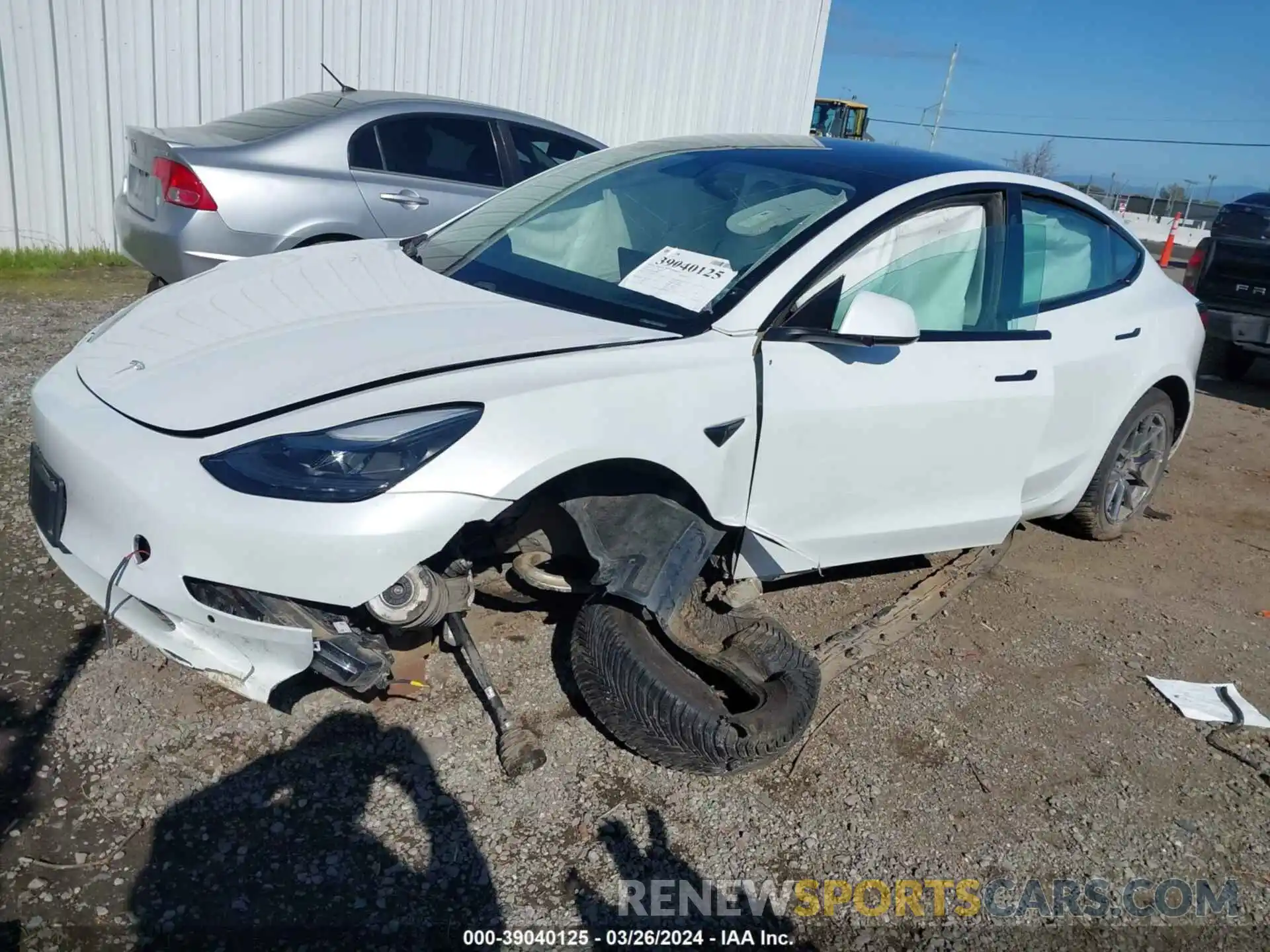 2 Photograph of a damaged car 5YJ3E1EB4MF010231 TESLA MODEL 3 2021