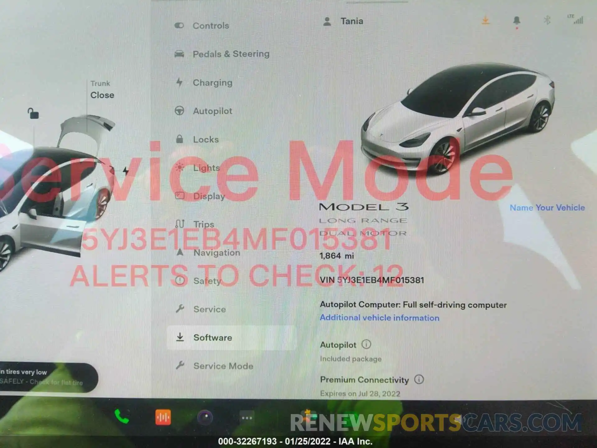 7 Photograph of a damaged car 5YJ3E1EB4MF015381 TESLA MODEL 3 2021