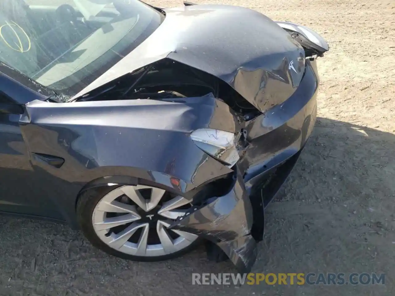 9 Photograph of a damaged car 5YJ3E1EB4MF046906 TESLA MODEL 3 2021