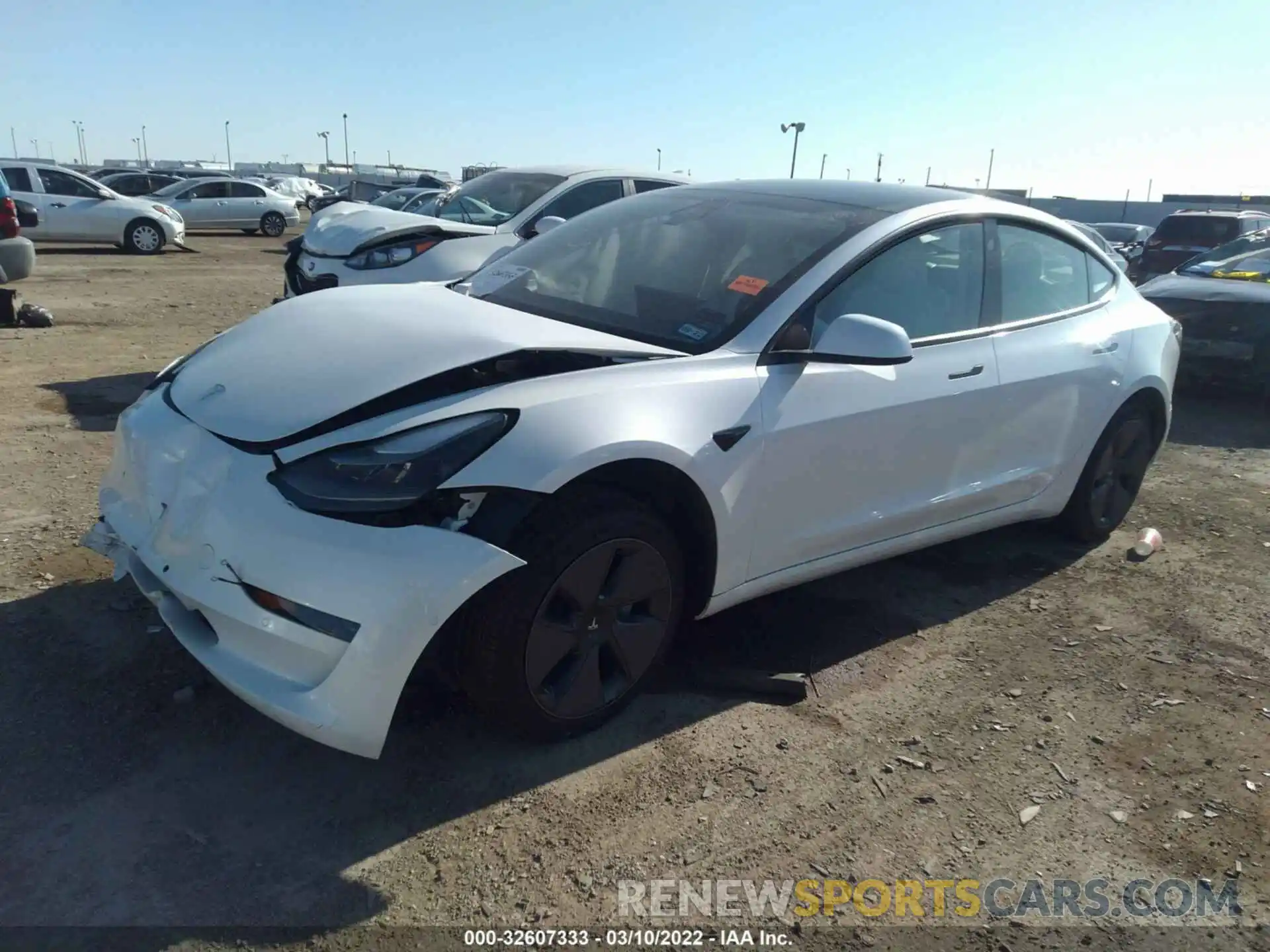 2 Фотография поврежденного автомобиля 5YJ3E1EB4MF061969 TESLA MODEL 3 2021