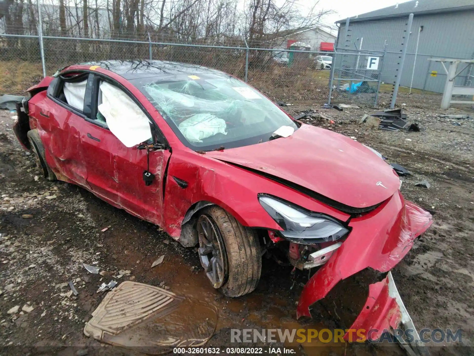 1 Фотография поврежденного автомобиля 5YJ3E1EB4MF067335 TESLA MODEL 3 2021