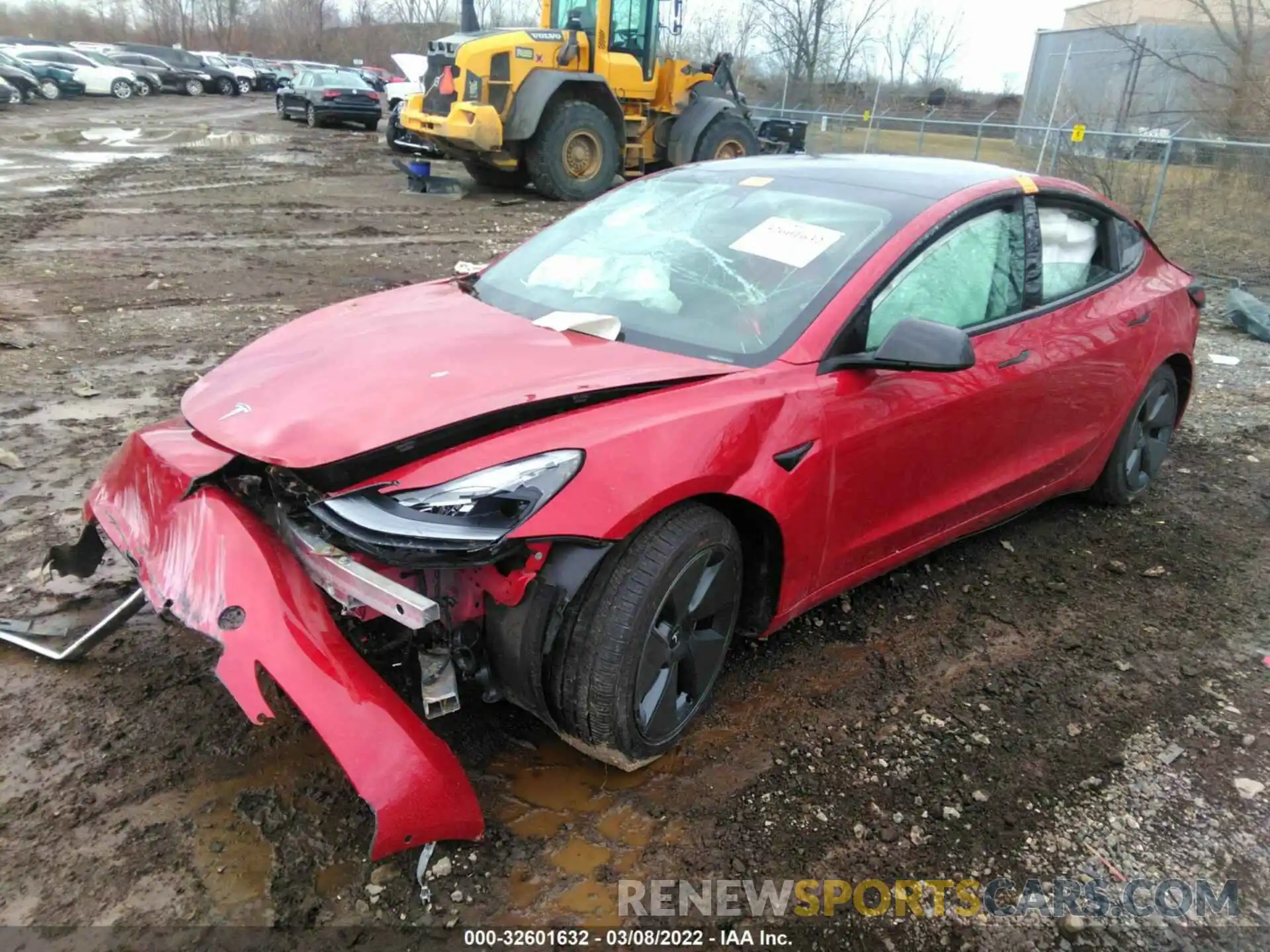 2 Photograph of a damaged car 5YJ3E1EB4MF067335 TESLA MODEL 3 2021