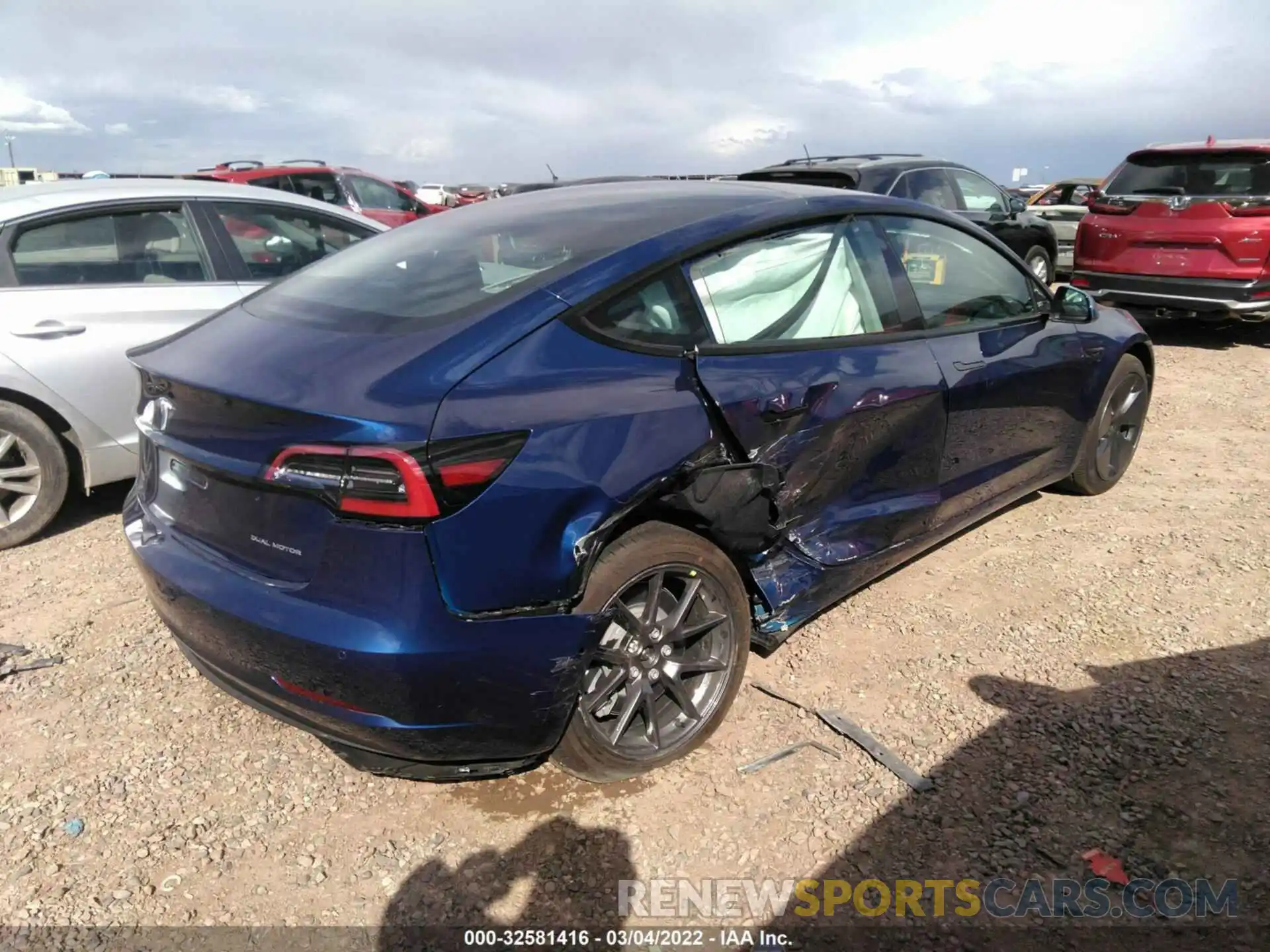 4 Photograph of a damaged car 5YJ3E1EB4MF080554 TESLA MODEL 3 2021