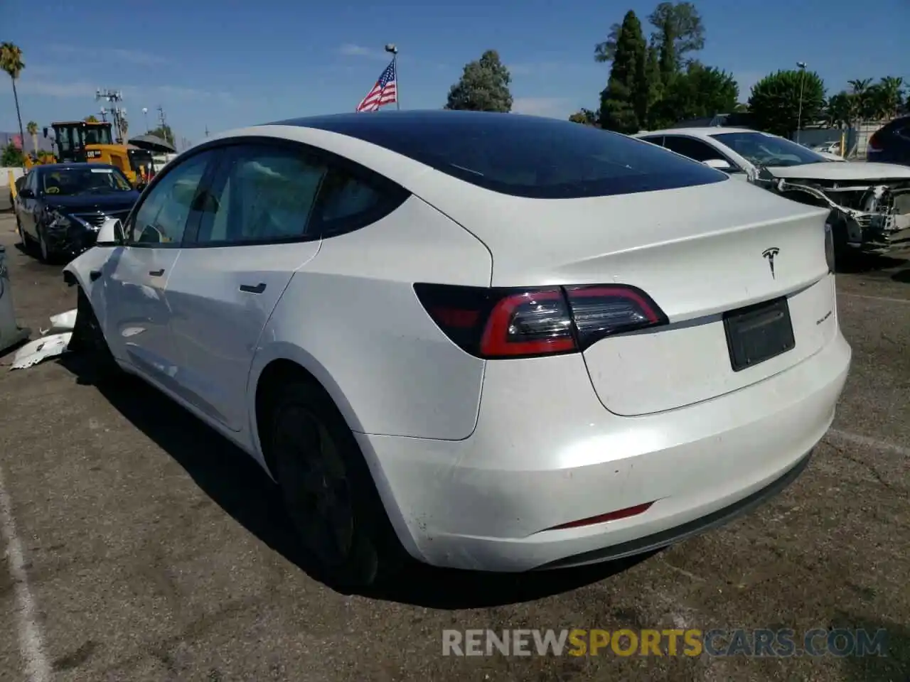 3 Photograph of a damaged car 5YJ3E1EB4MF150358 TESLA MODEL 3 2021