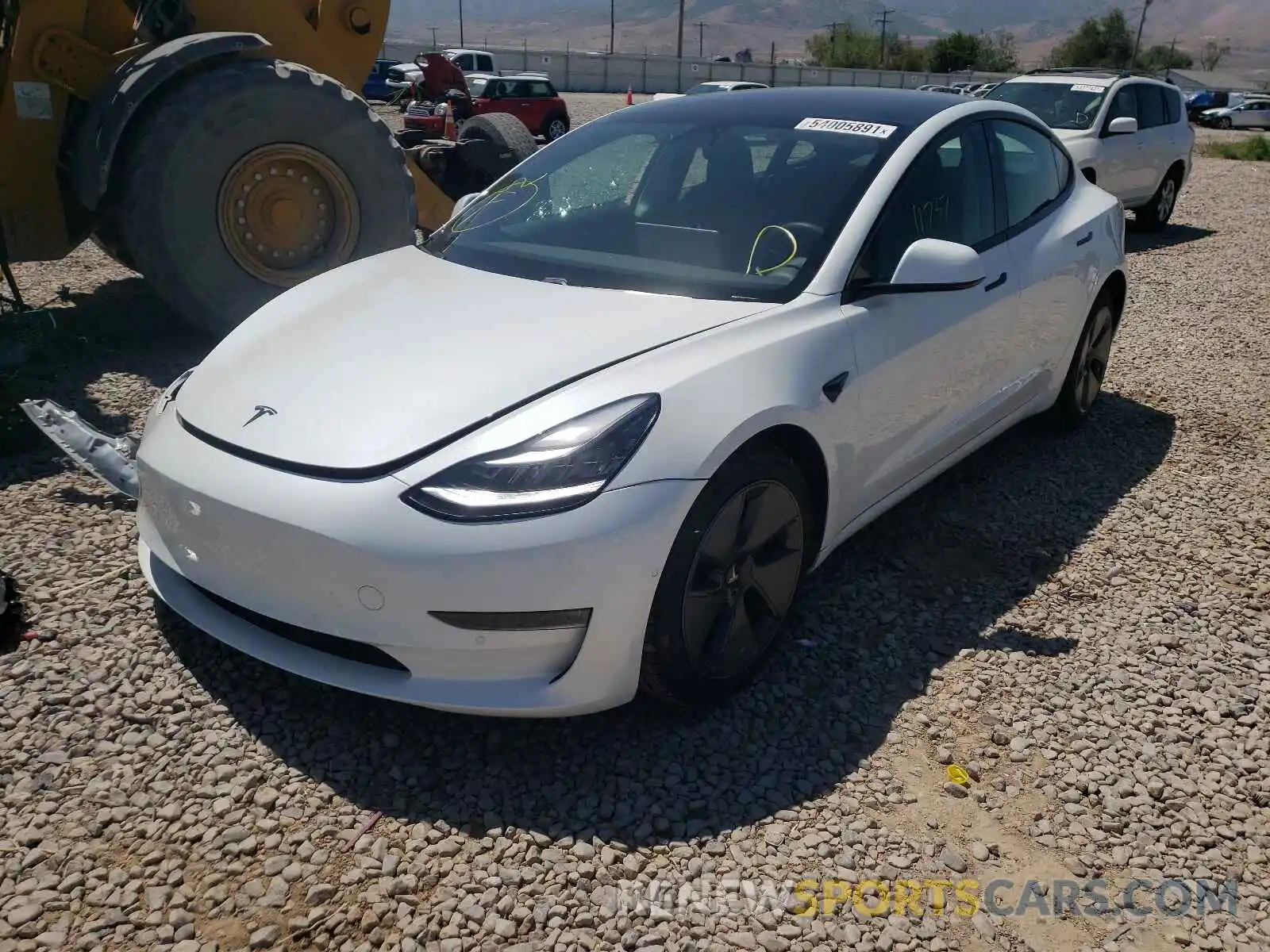 2 Фотография поврежденного автомобиля 5YJ3E1EB4MF848002 TESLA MODEL 3 2021