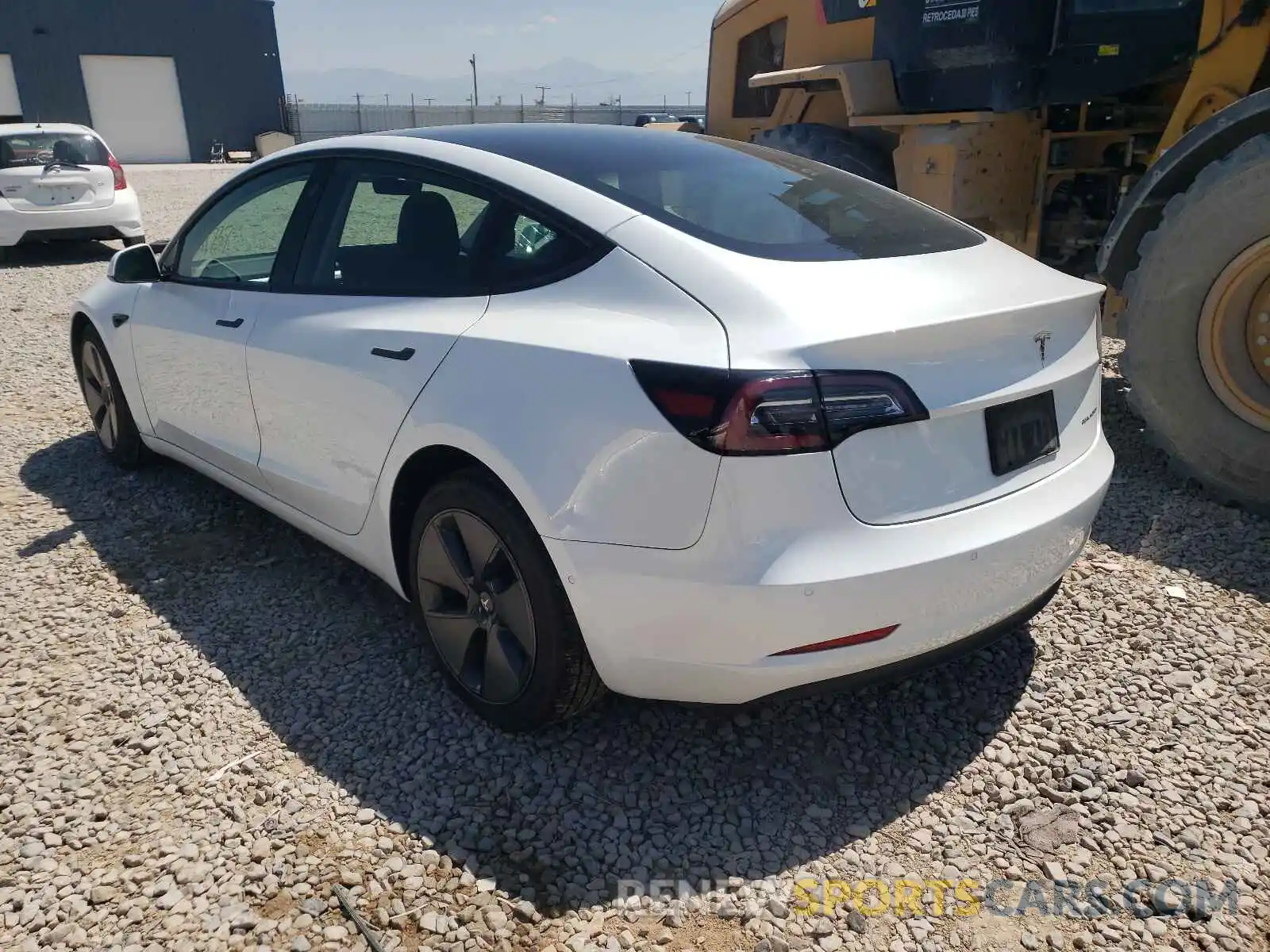 3 Photograph of a damaged car 5YJ3E1EB4MF848002 TESLA MODEL 3 2021