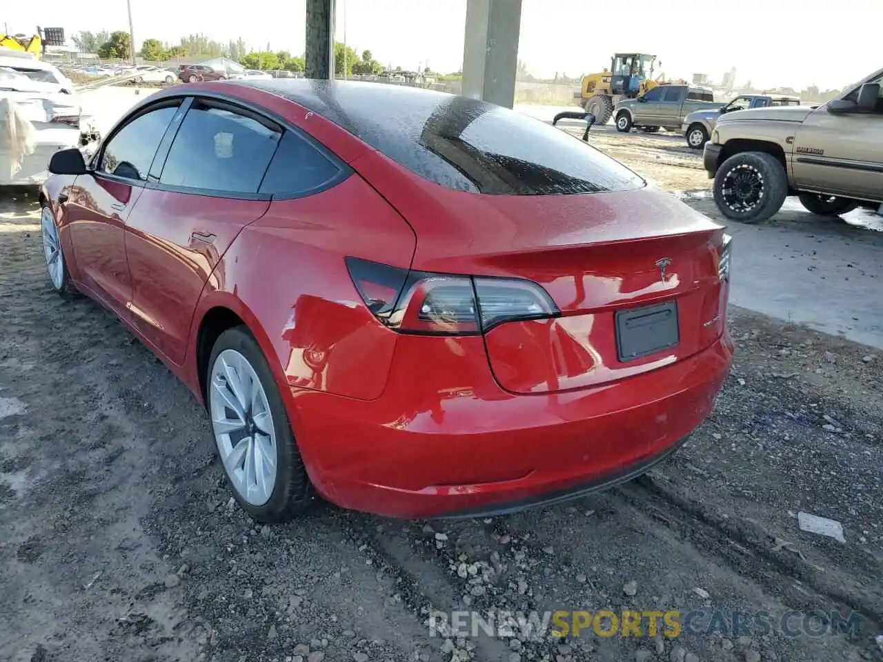 3 Photograph of a damaged car 5YJ3E1EB4MF849280 TESLA MODEL 3 2021