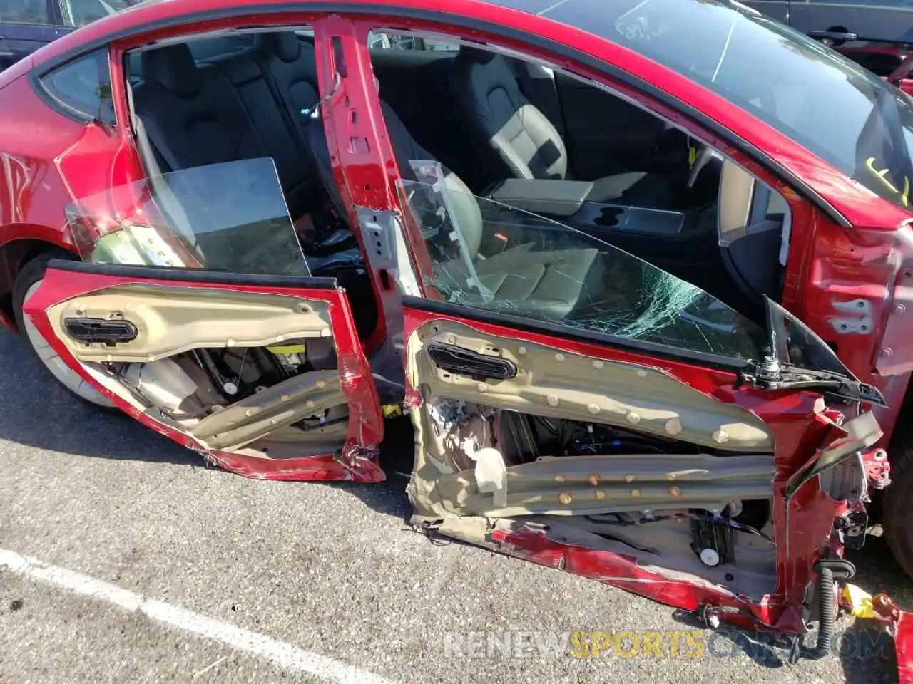 9 Photograph of a damaged car 5YJ3E1EB4MF855628 TESLA MODEL 3 2021