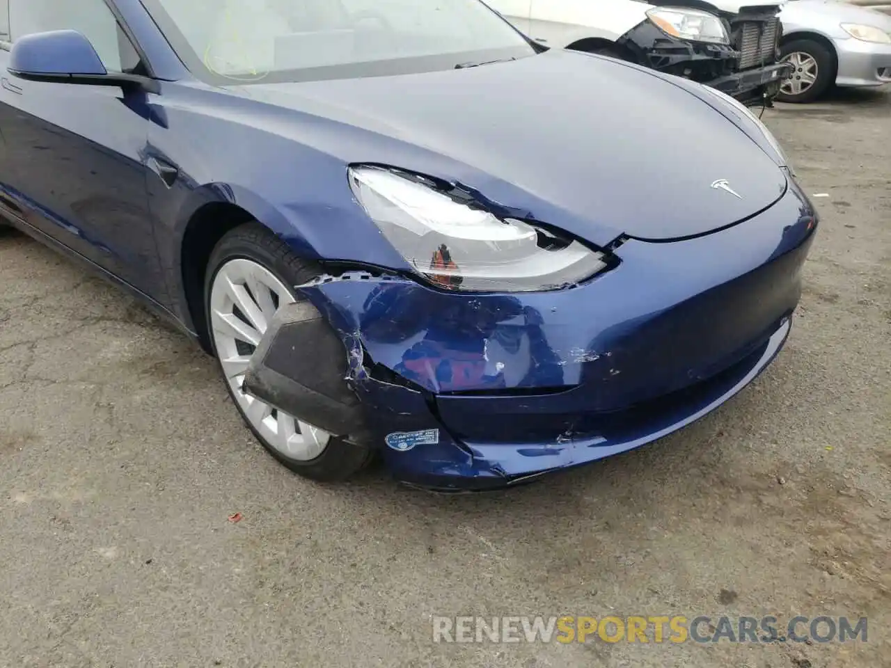 9 Photograph of a damaged car 5YJ3E1EB4MF865222 TESLA MODEL 3 2021