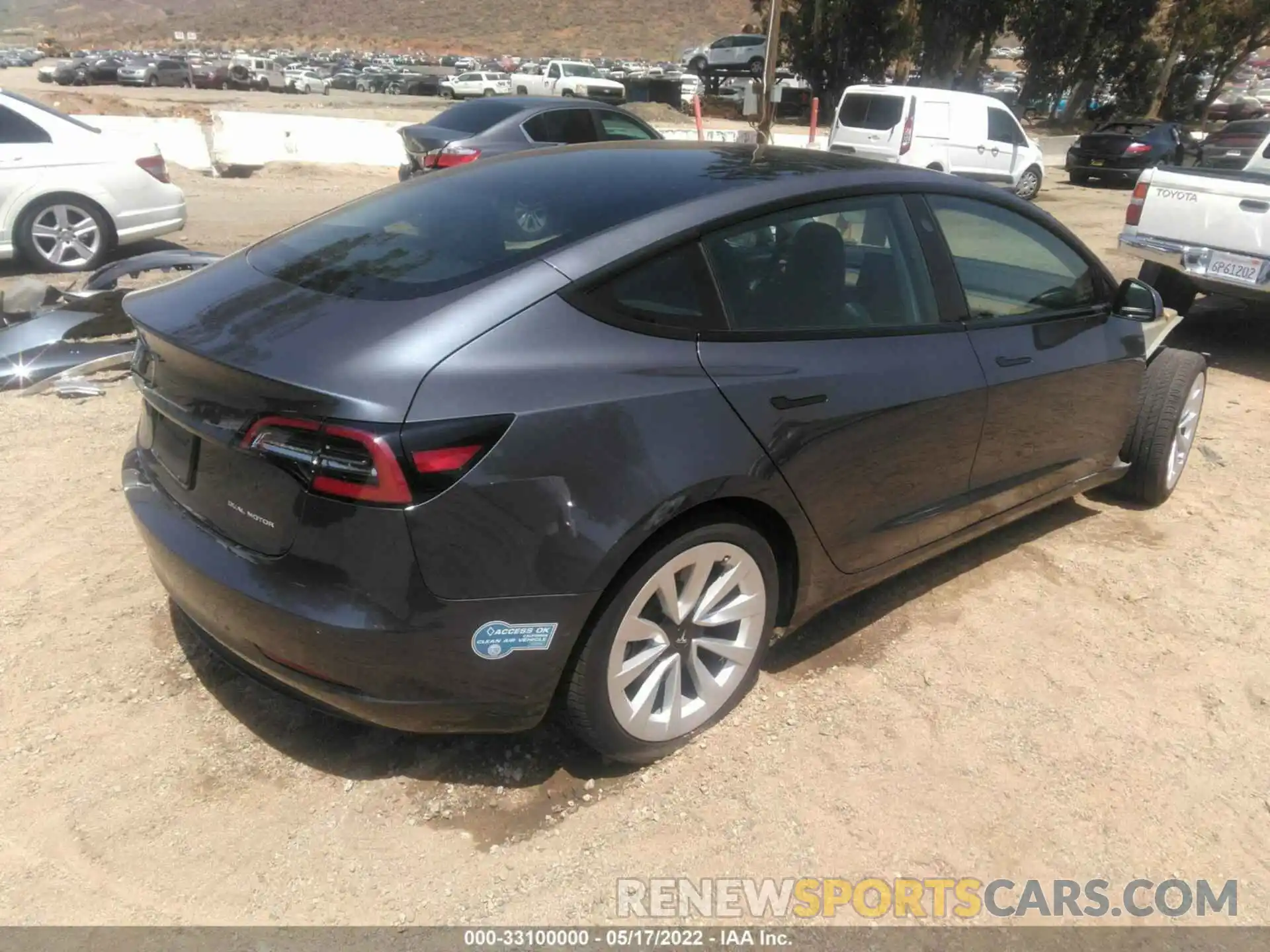 4 Photograph of a damaged car 5YJ3E1EB4MF875023 TESLA MODEL 3 2021