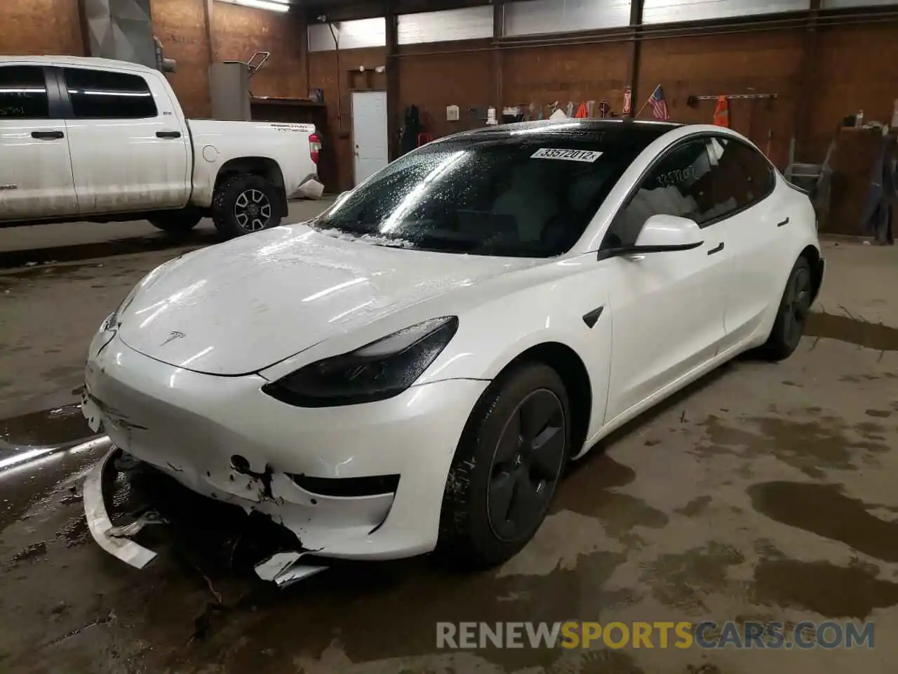 2 Фотография поврежденного автомобиля 5YJ3E1EB4MF948049 TESLA MODEL 3 2021