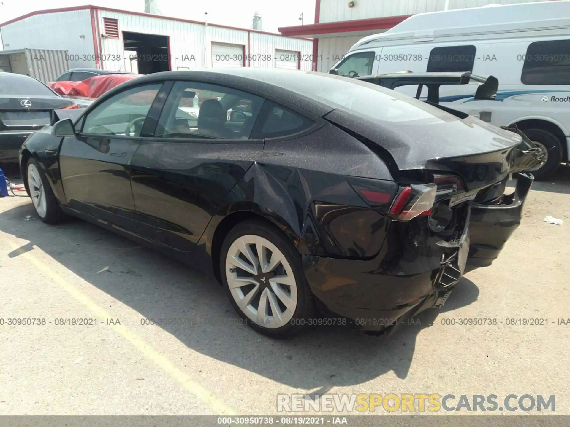 3 Photograph of a damaged car 5YJ3E1EB4MF974960 TESLA MODEL 3 2021